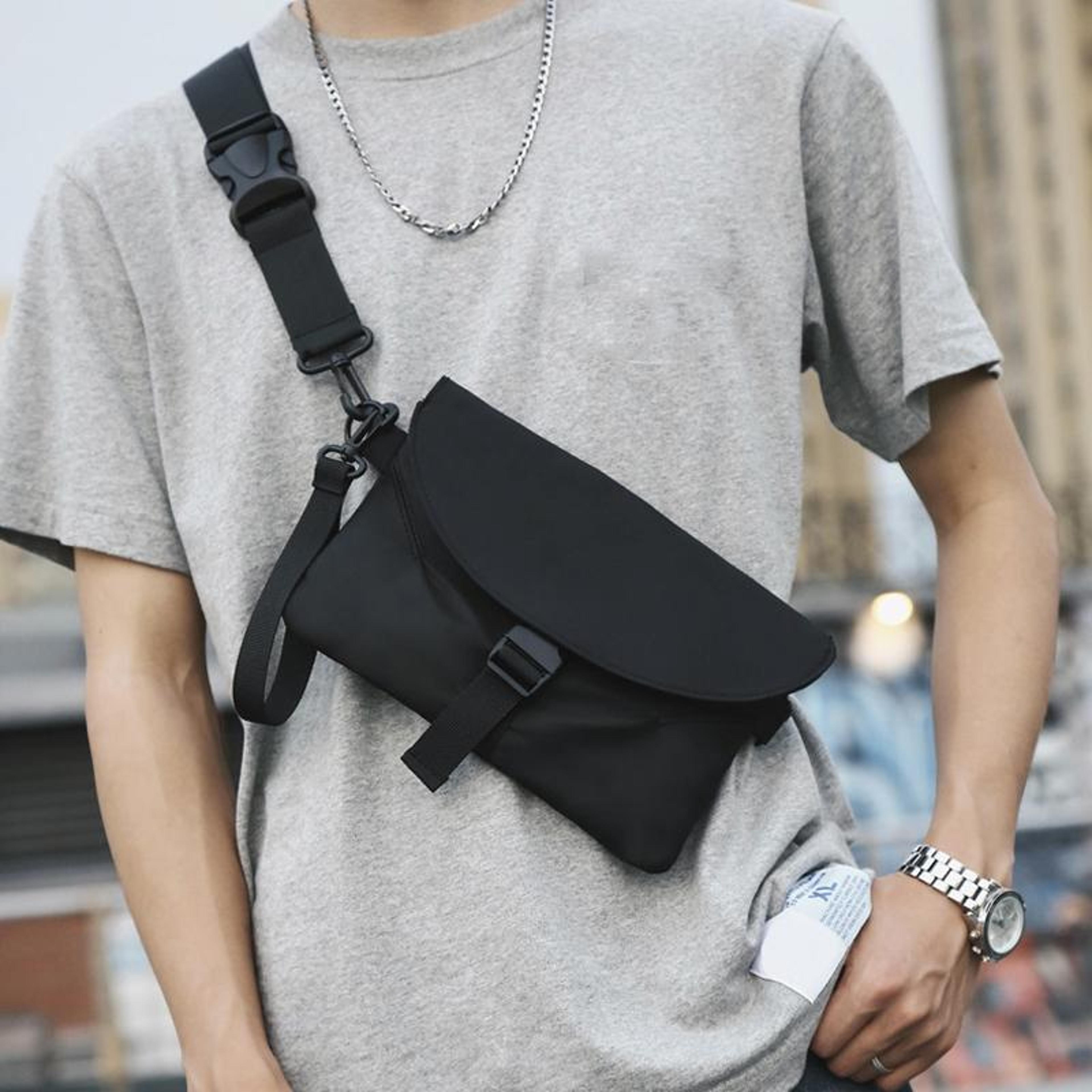 durable small nylon crossbody bag, casual work & everyday shoulder bag
