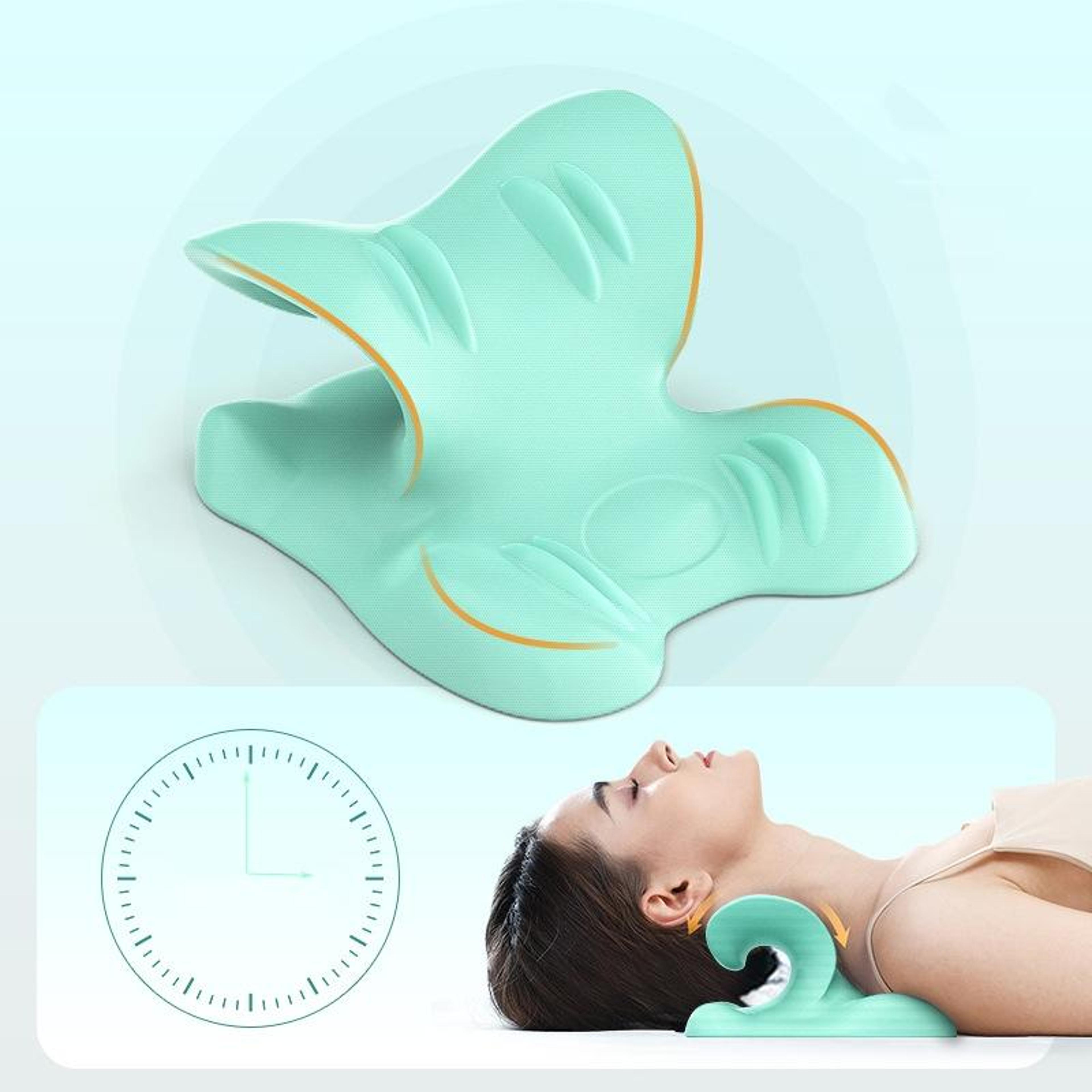 cervical traction pillow, neck pain relief & posture corrector support