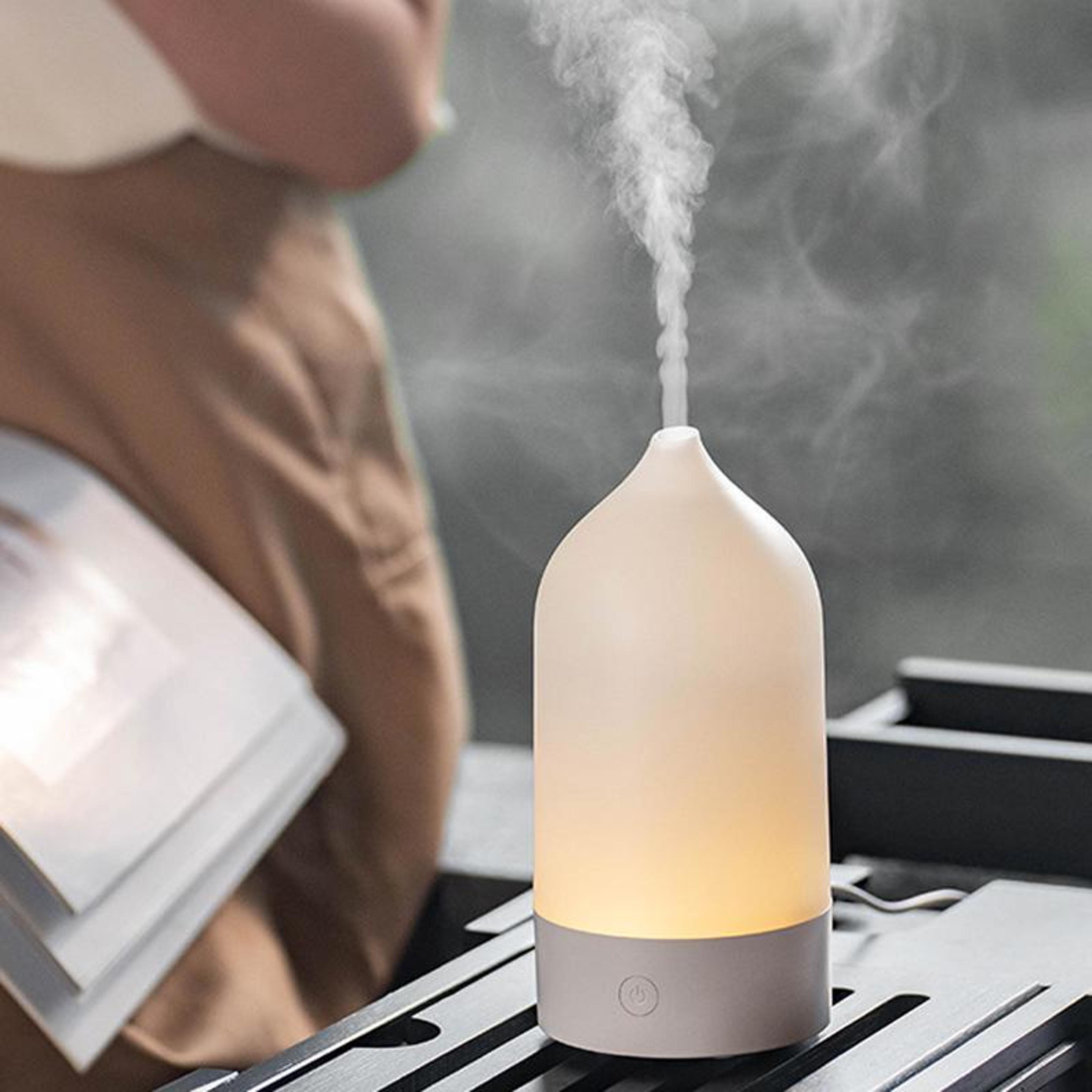 usb vase mist aromatherapy humidifier with color changing mood light