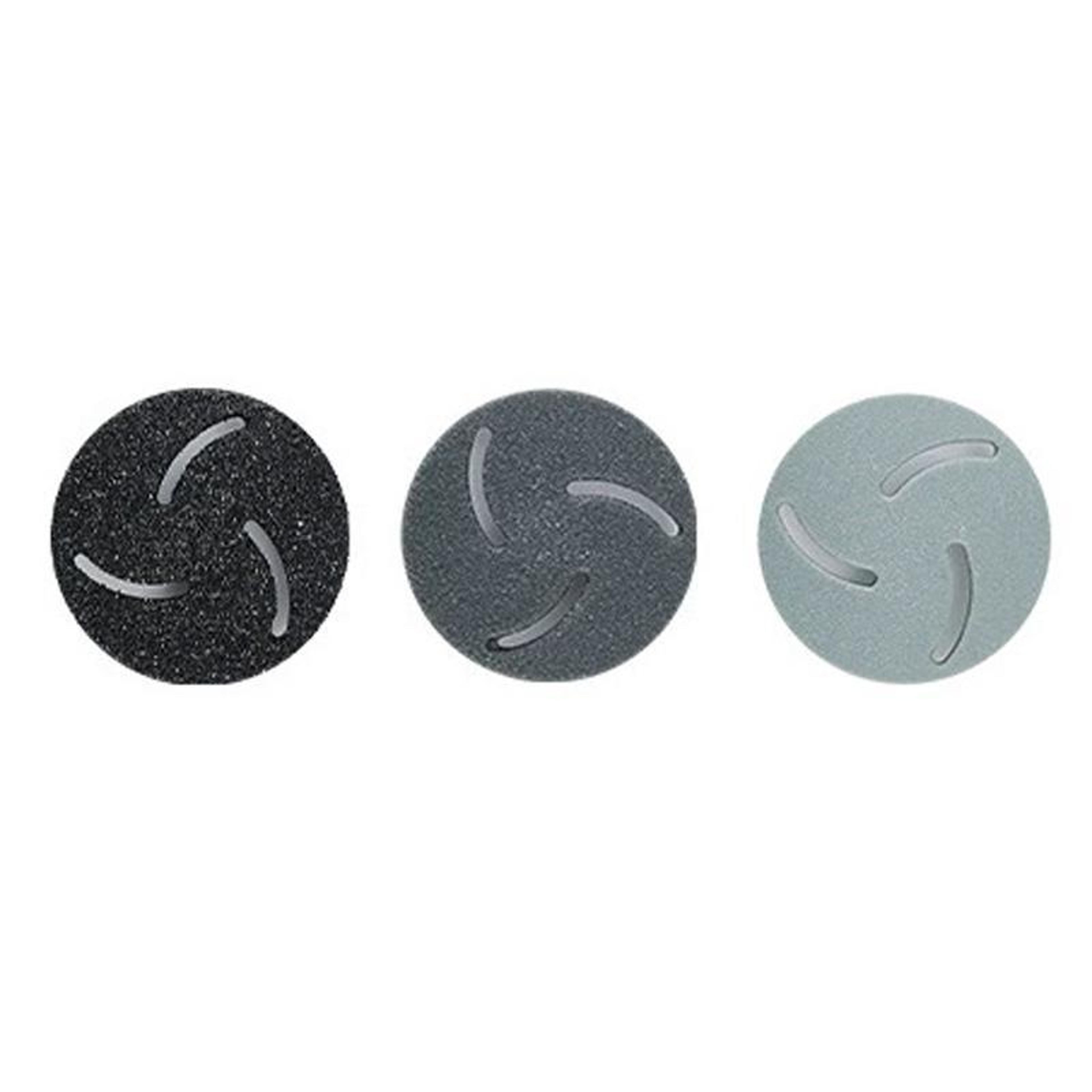 ceramic foot care grinder replacement heads, 3pcs pedicure roller set for smooth skin