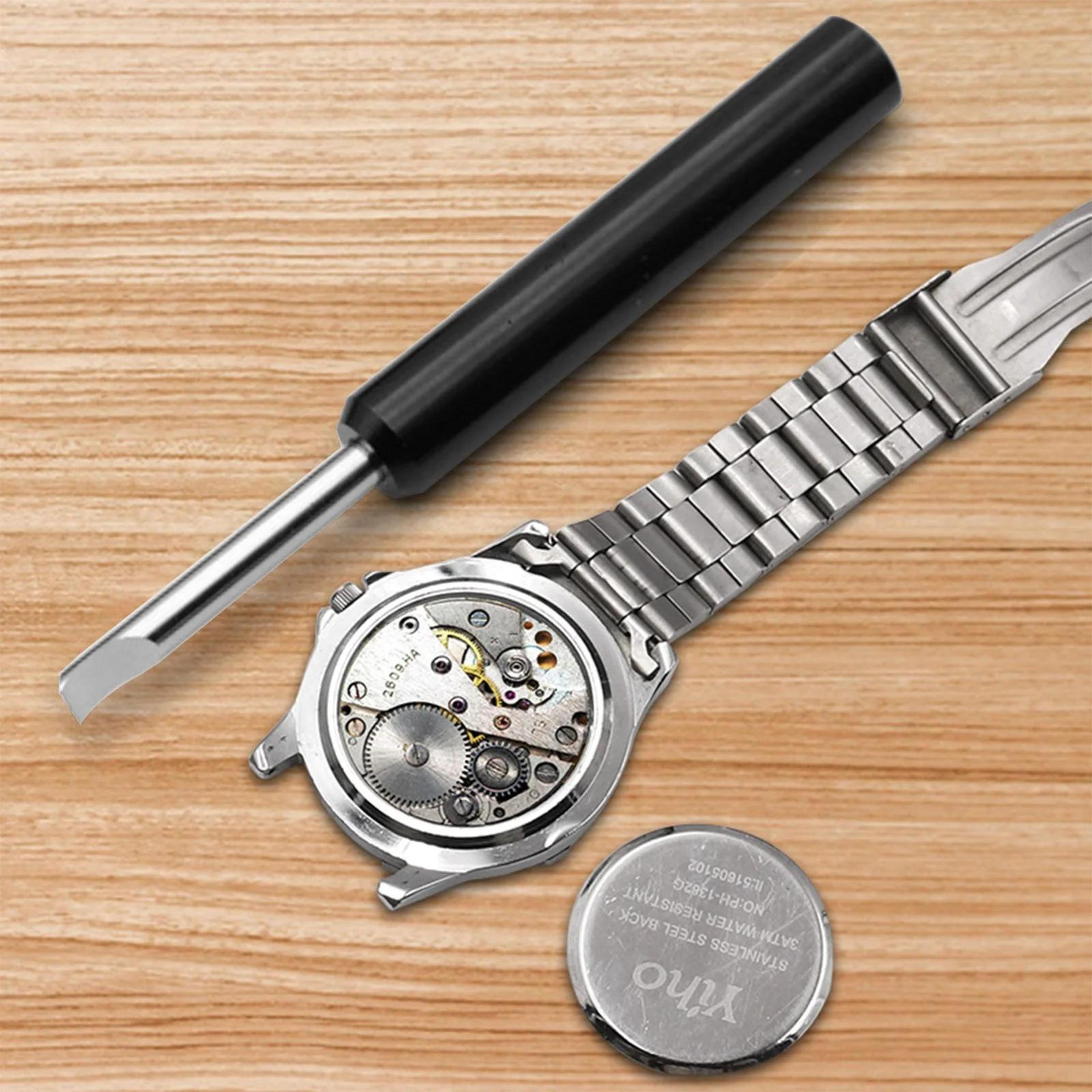 premium long handle watch back cover prying tool for easy battery replacement
