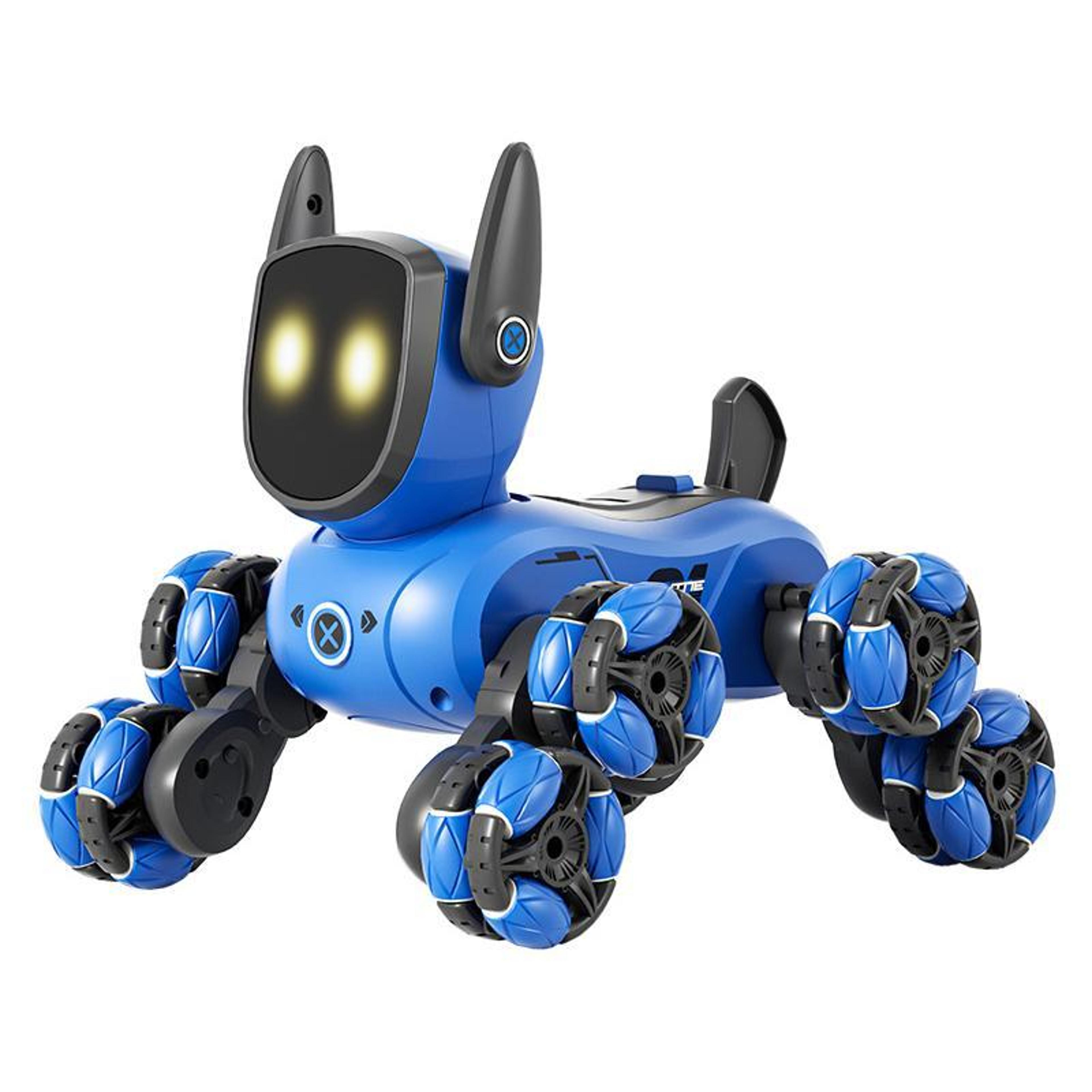 8 wheel rc remote control robot dog toy for kids & stunts