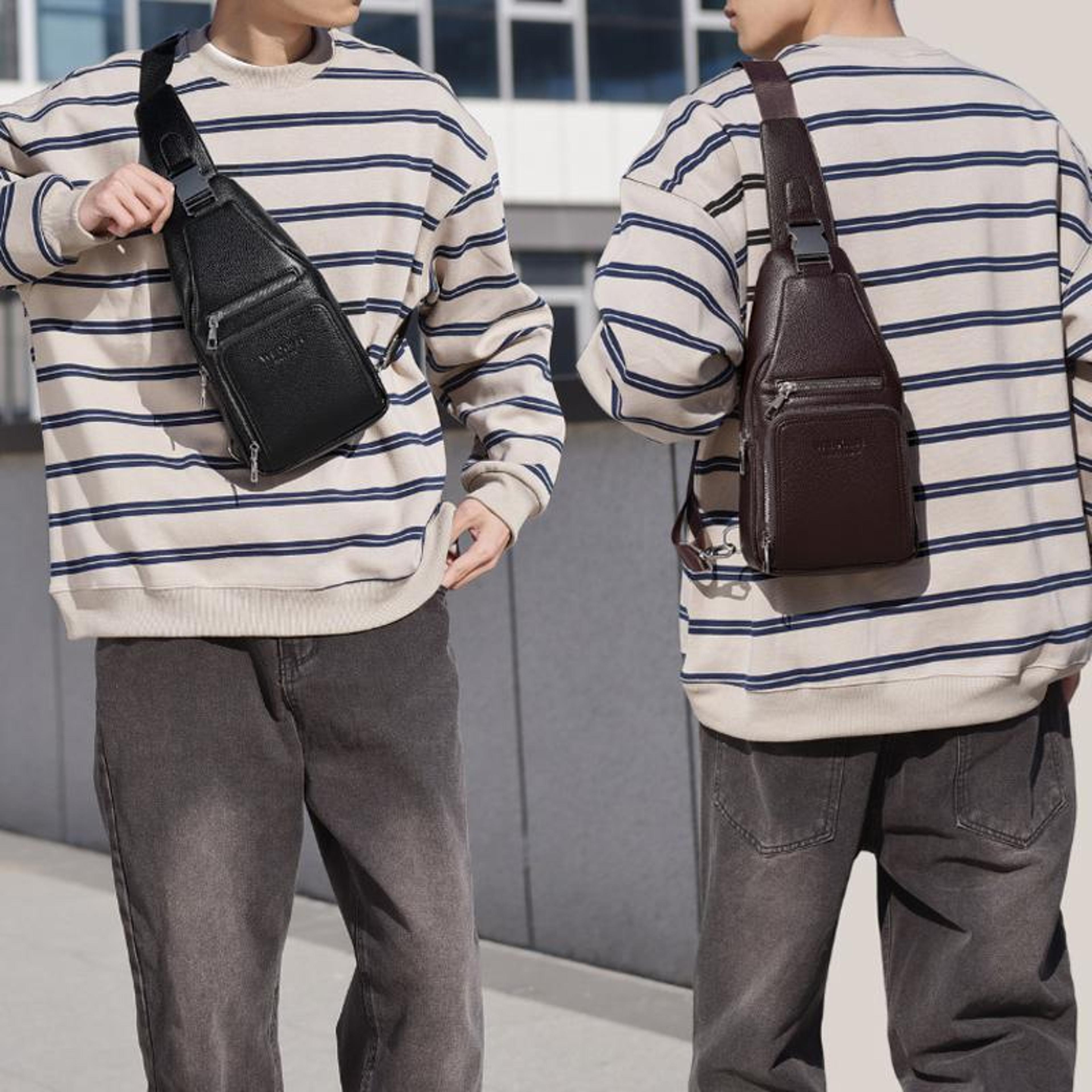 vintage outdoor men multifunctional men crossbody bag chest pack
