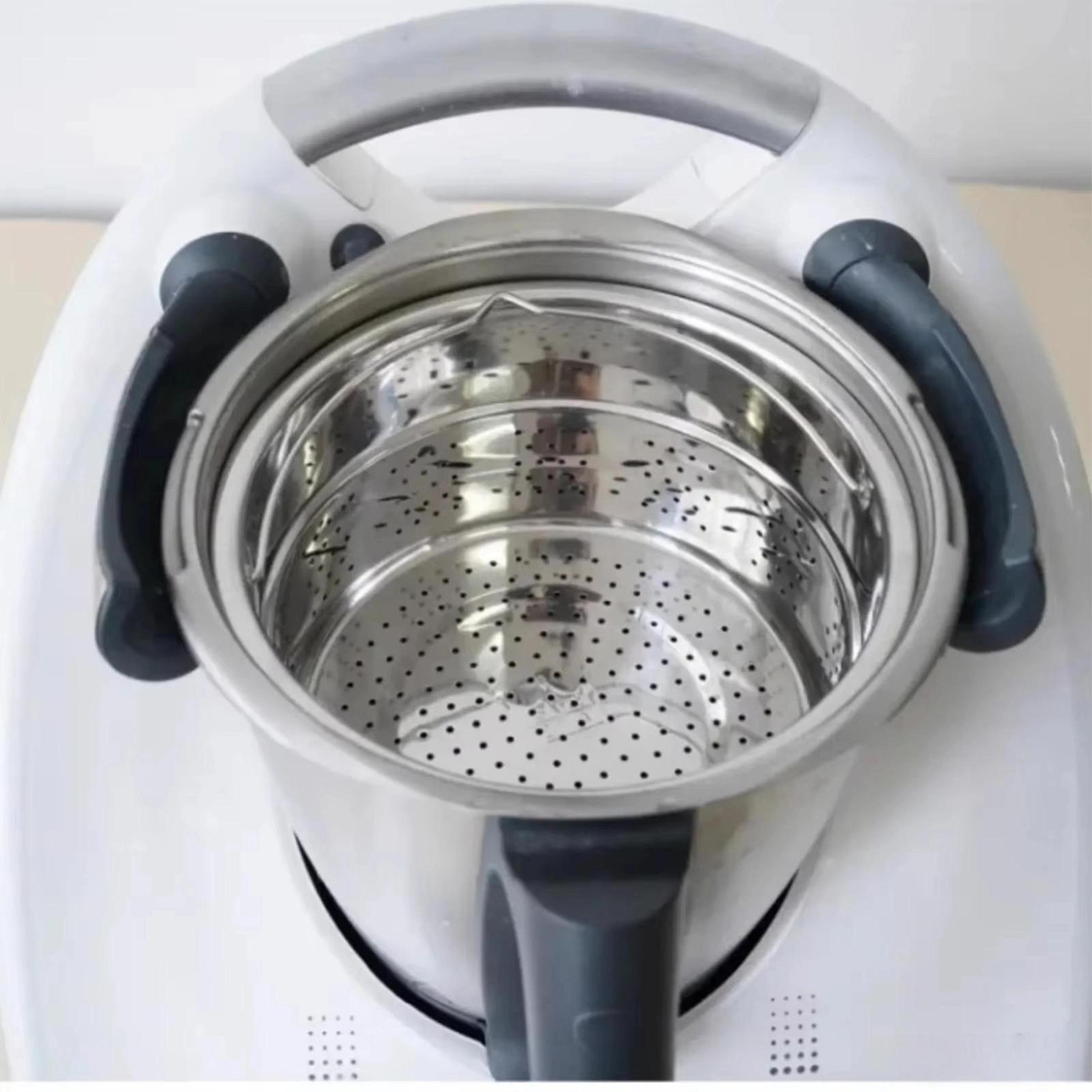 premium thermomix stainless steel steamer basket for tm6 tm5, healthy cooking accessory
