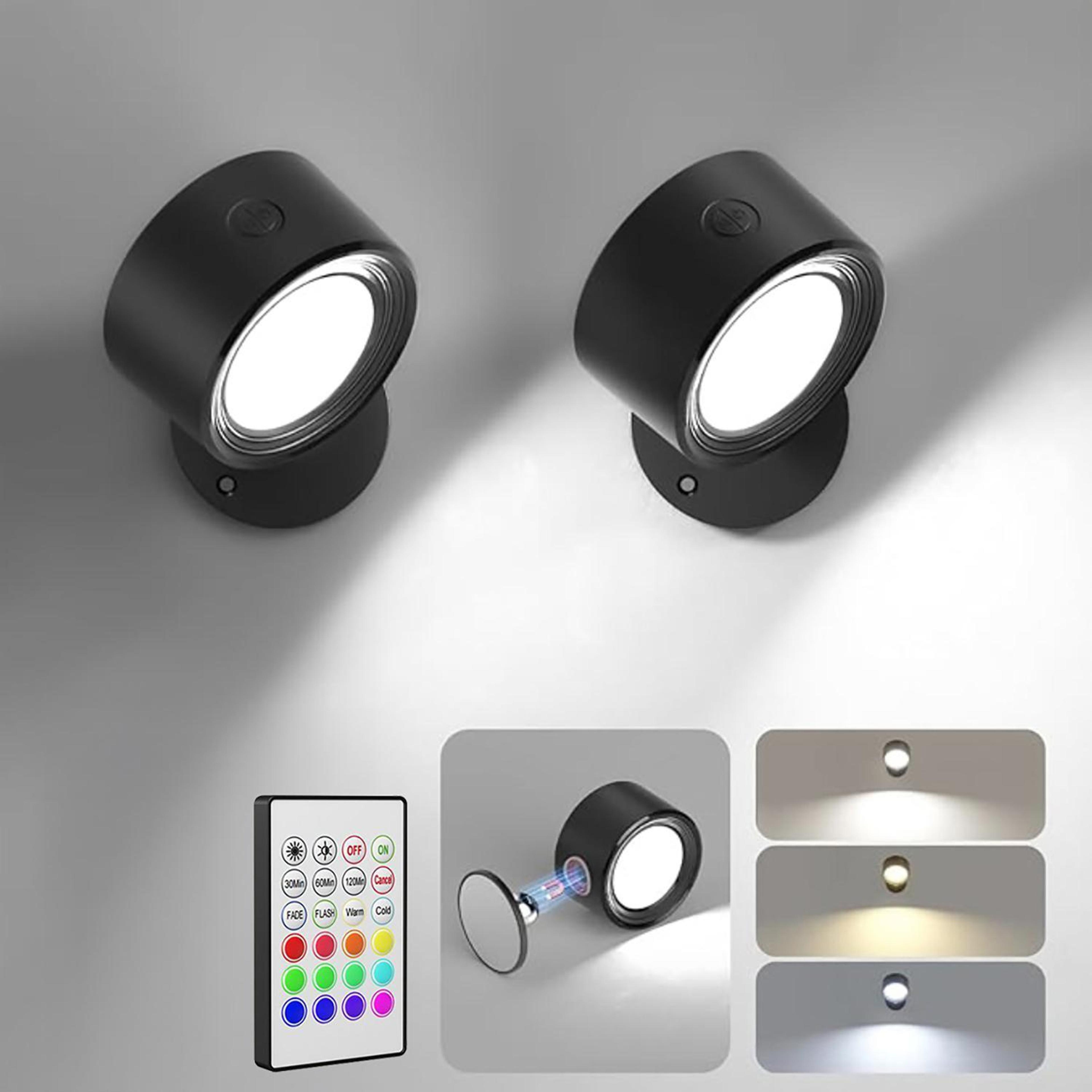 smart rgb touch wall lamp set with adjustable led lighting