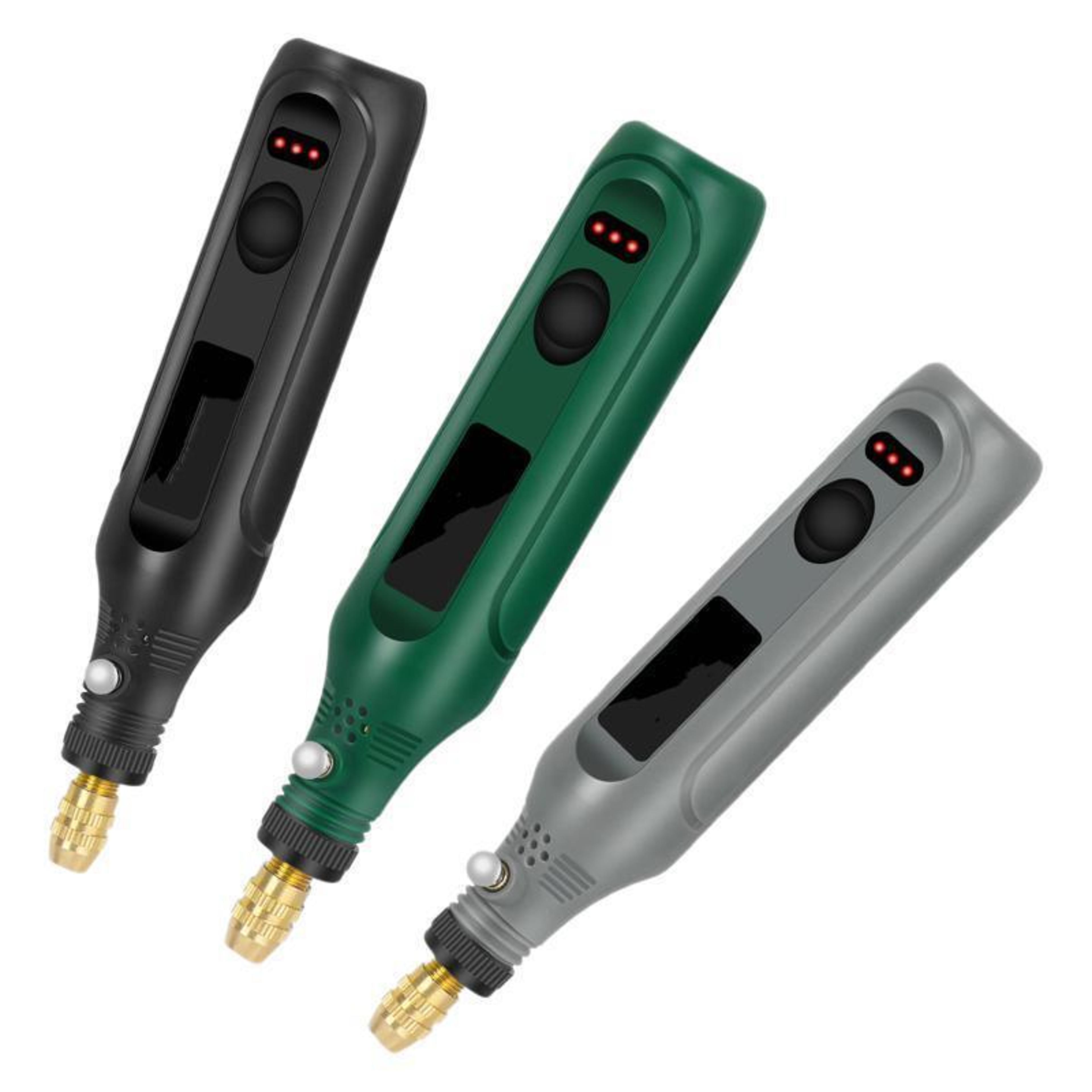 portable cordless rechargeable engraver pen kit with adjustable 3 speed