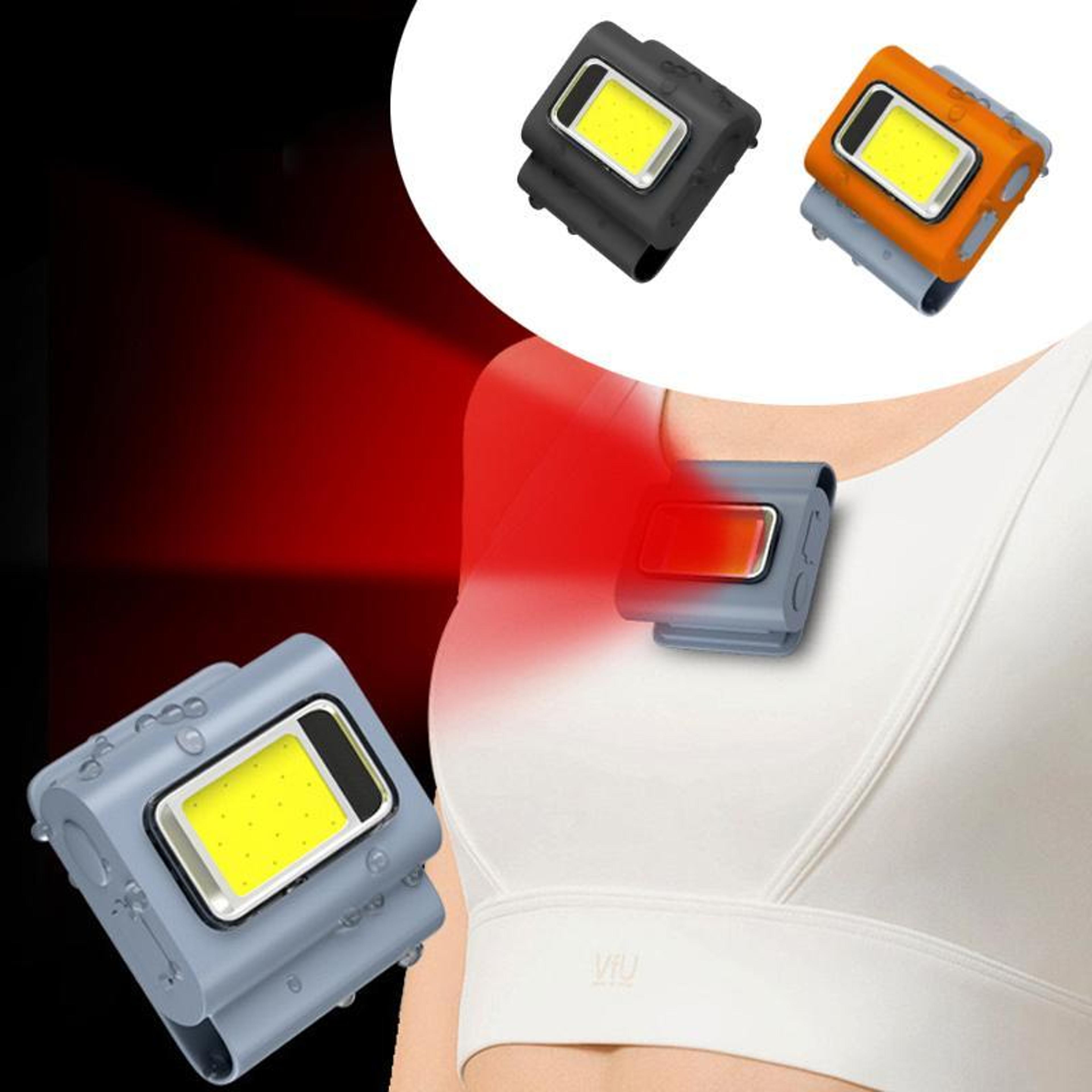 rechargeable led headlamp clip light with magnetic mount & waterproof design