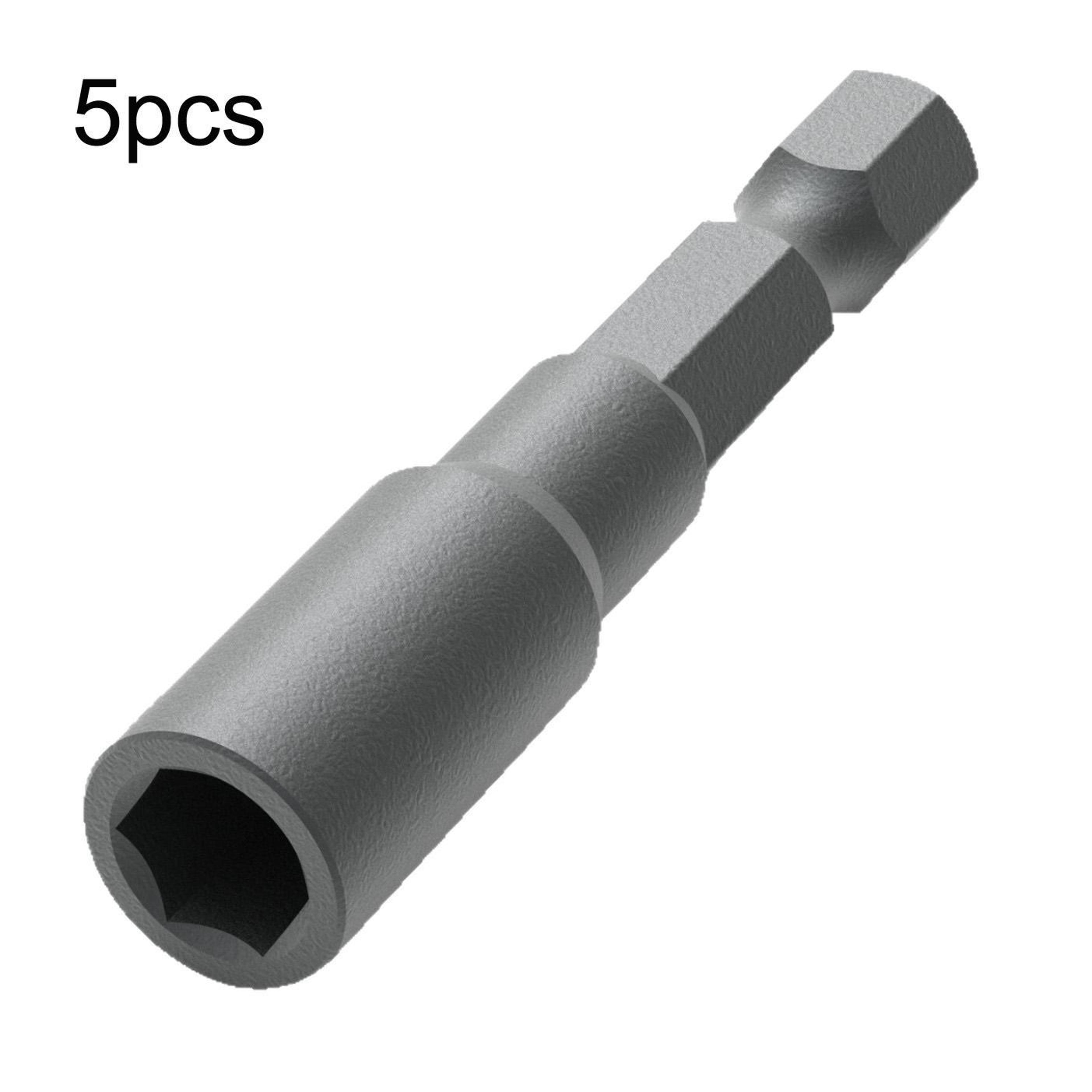 5 piece magnetic screwdriver bit extension bar set 6.35mm hex shank quick change adapter