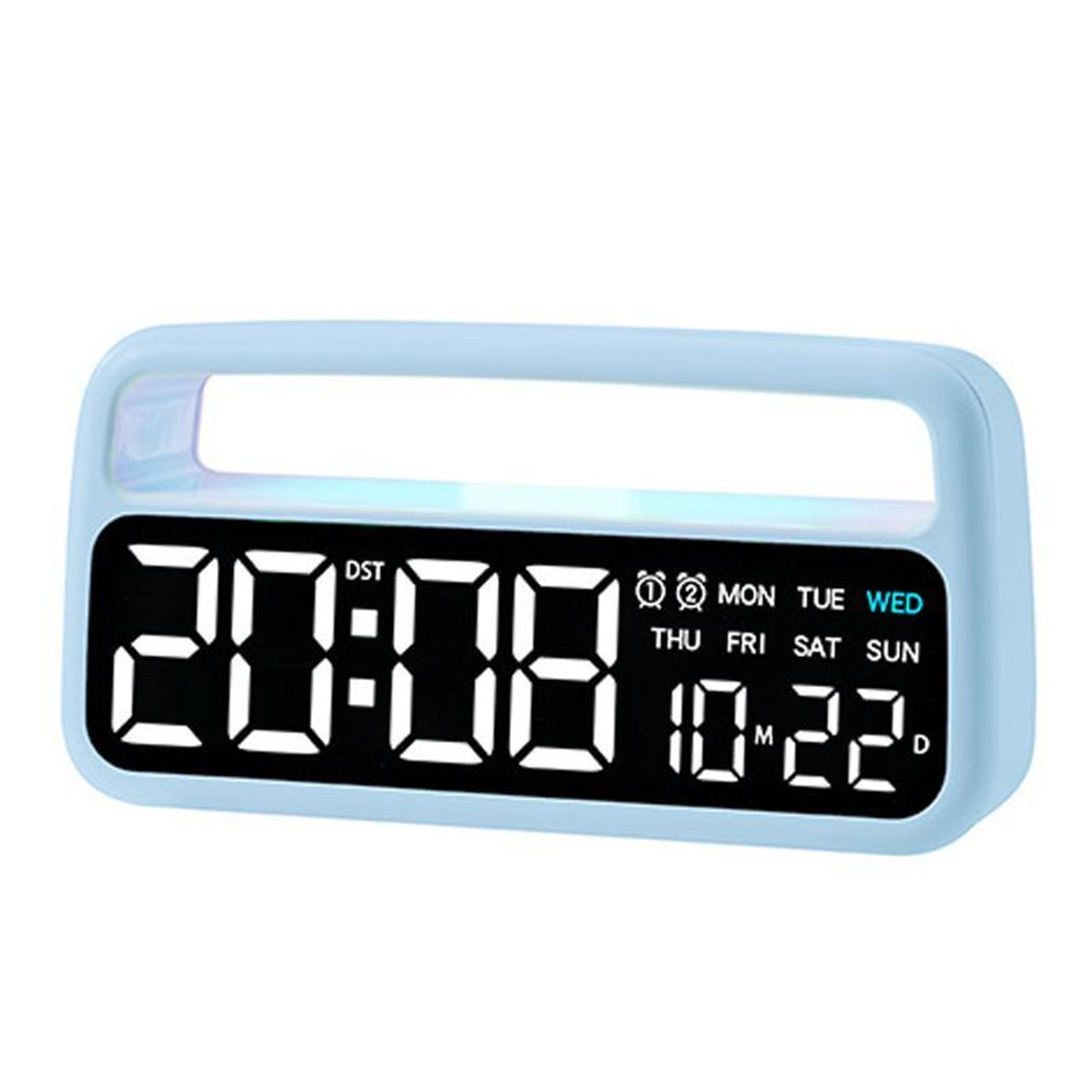 led bedside alarm clock night light for bedroom decor