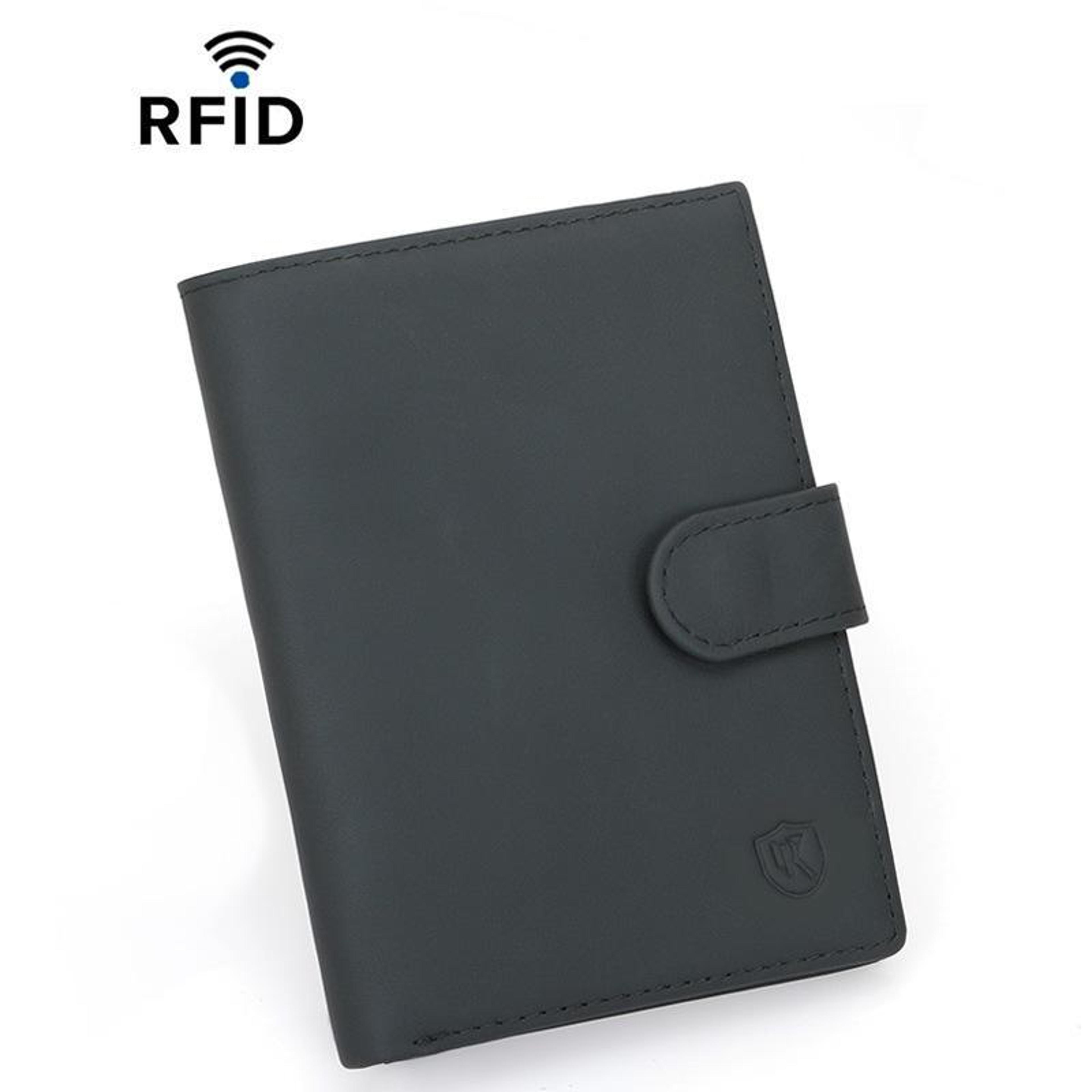 rfid passport organizer wallet with card & cash storage