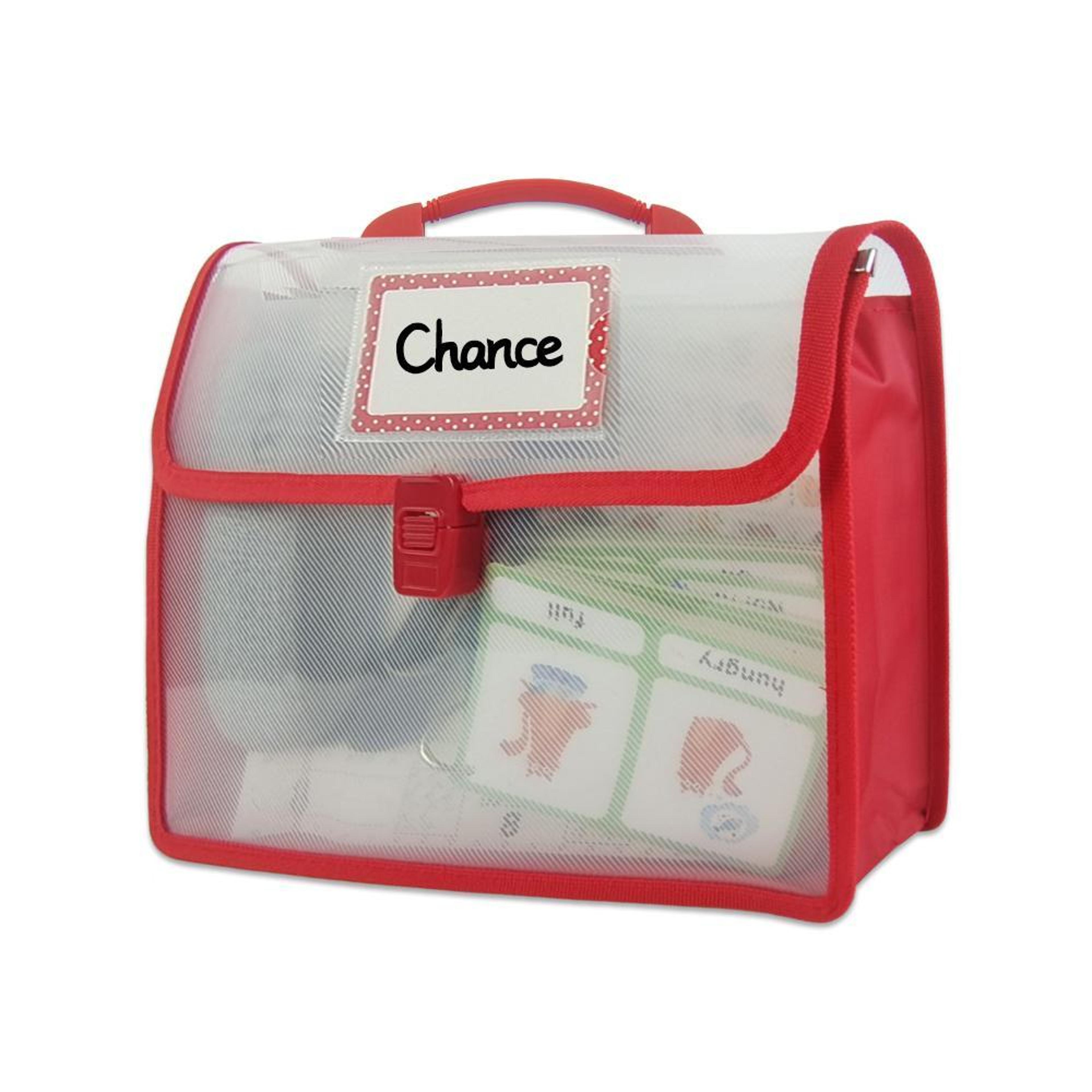 kids waterproof document & book carry bag with handle