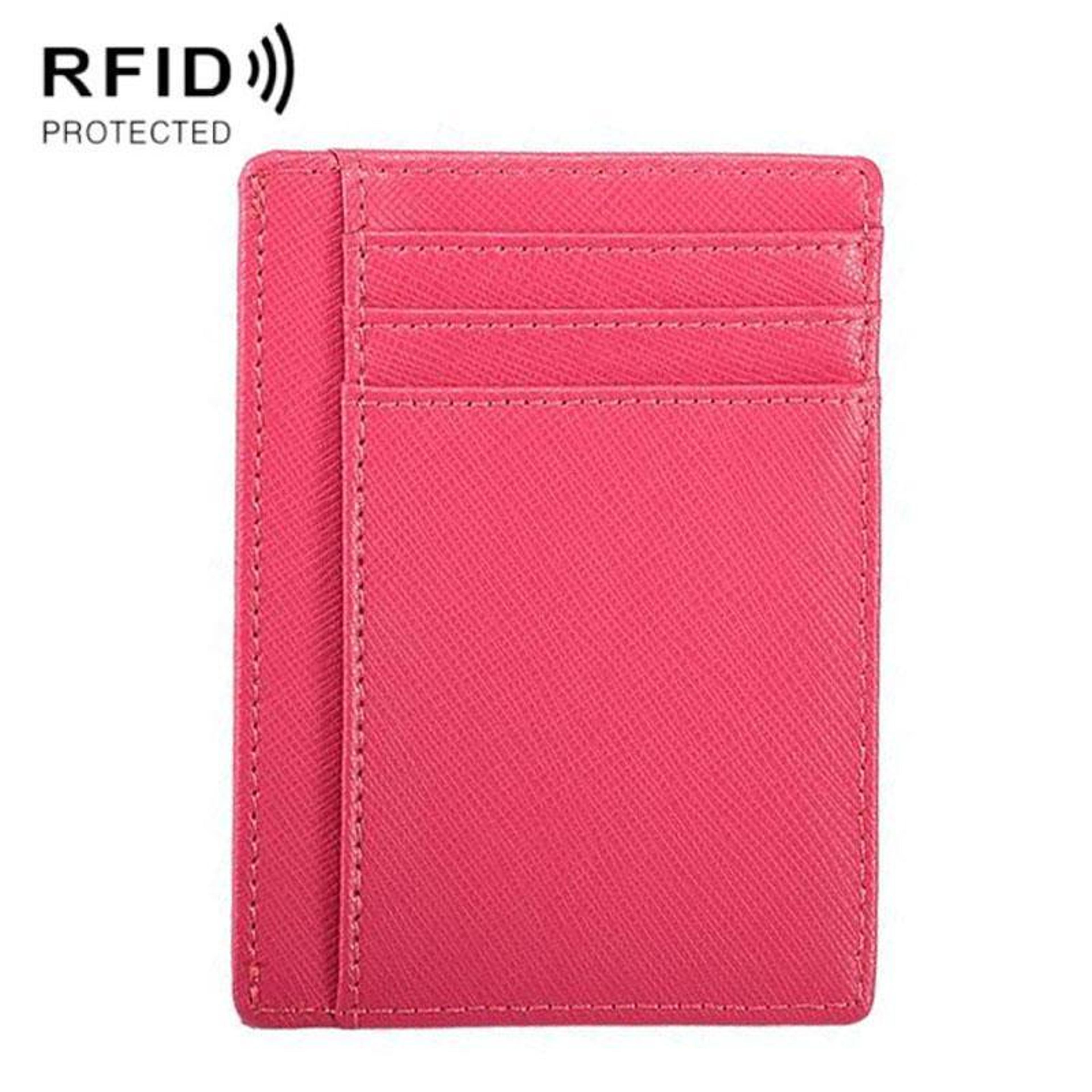 rfid leather card holder wallet with coin pocket