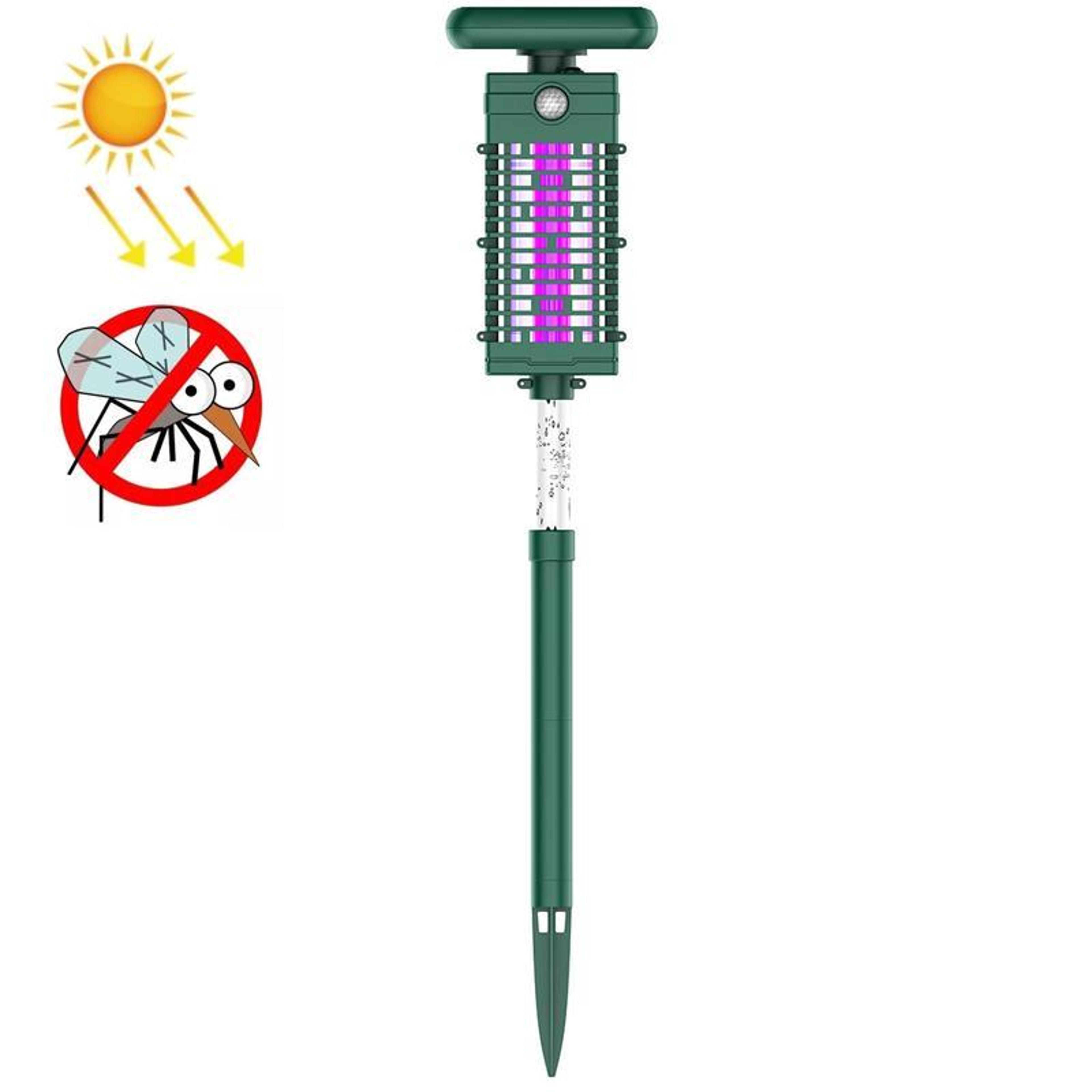 outdoor mosquito zapper light waterproof solar bug killer for garden & camping