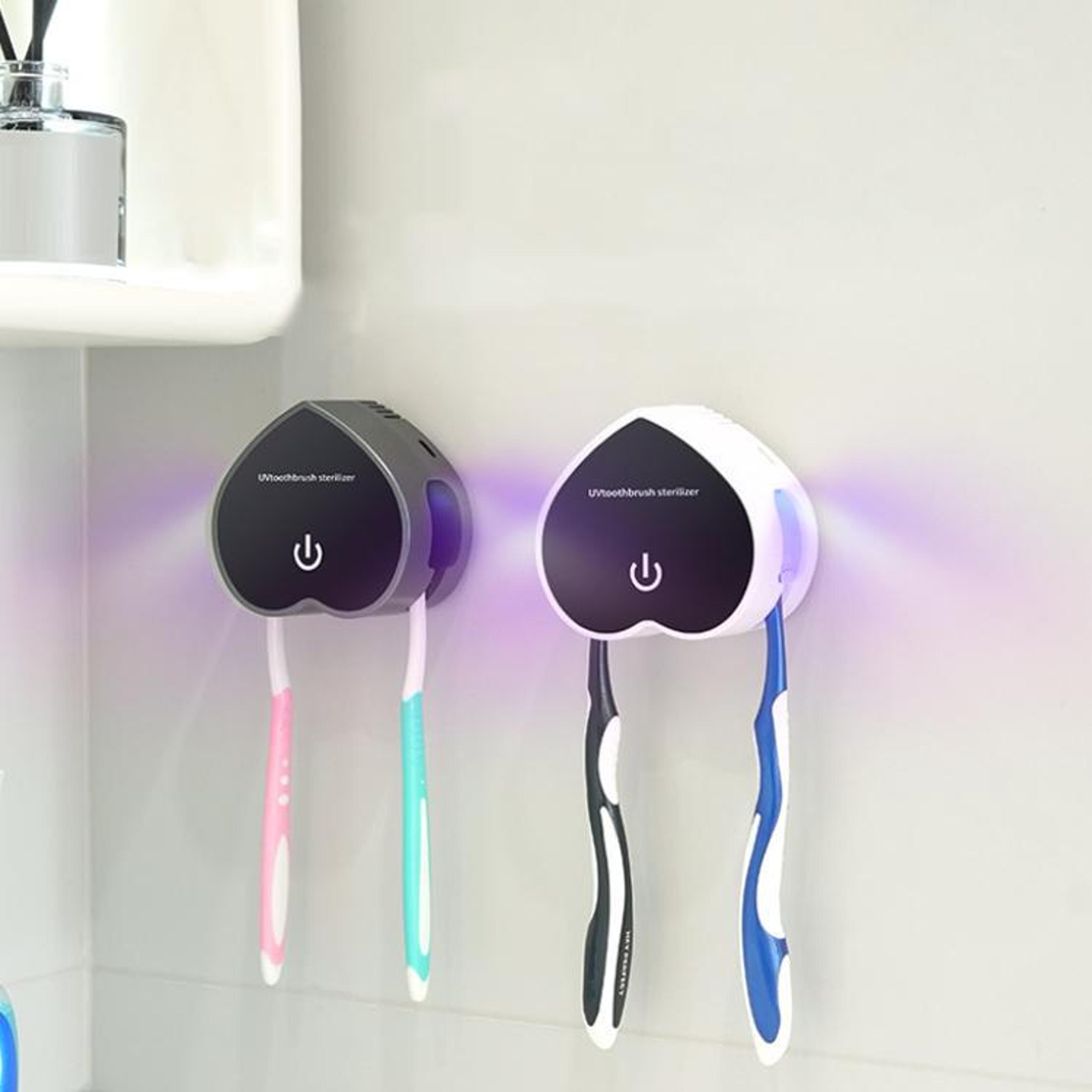 uv toothbrush sanitizer & dryer portable usb rechargeable sterilizer