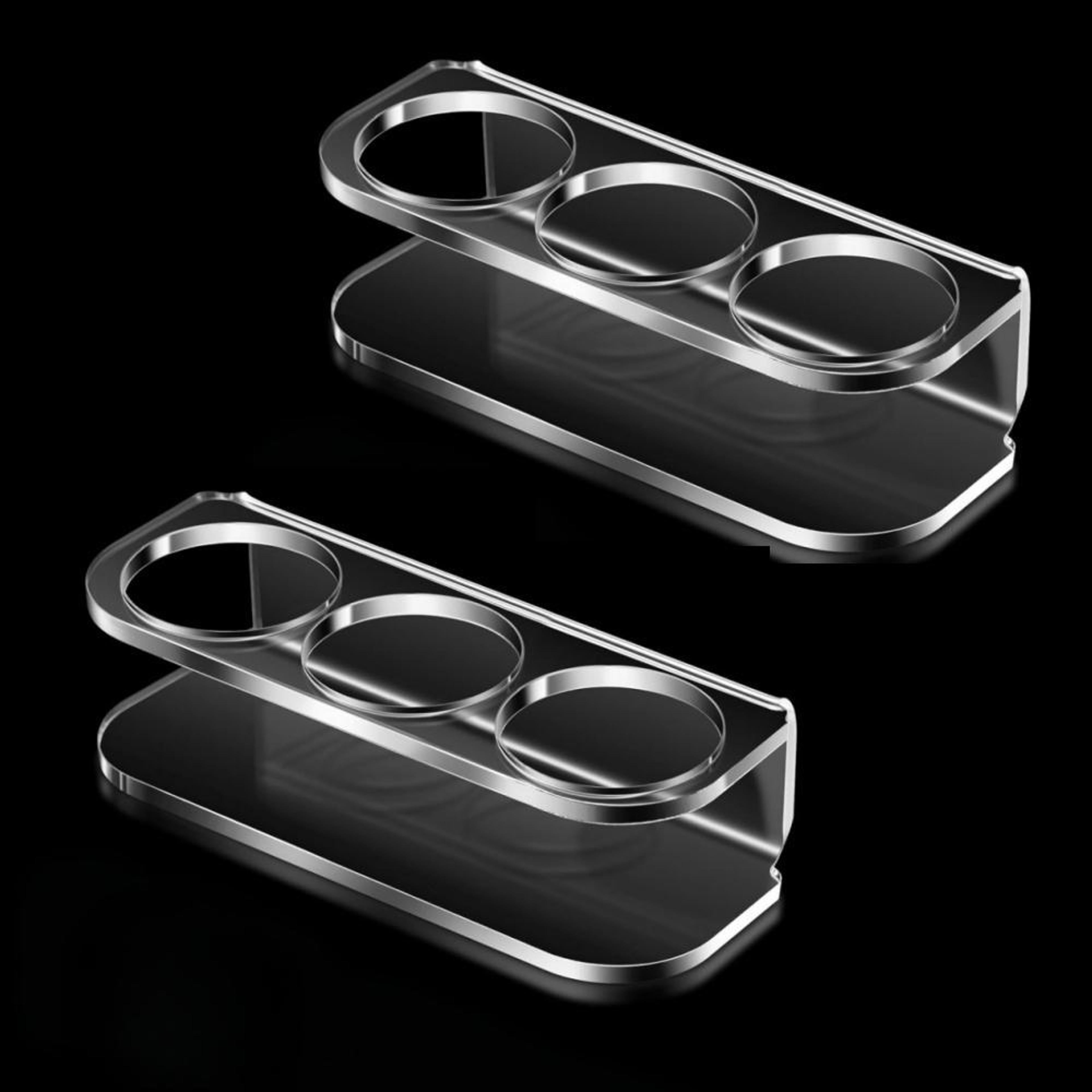 3 hole acrylic bottle storage holder