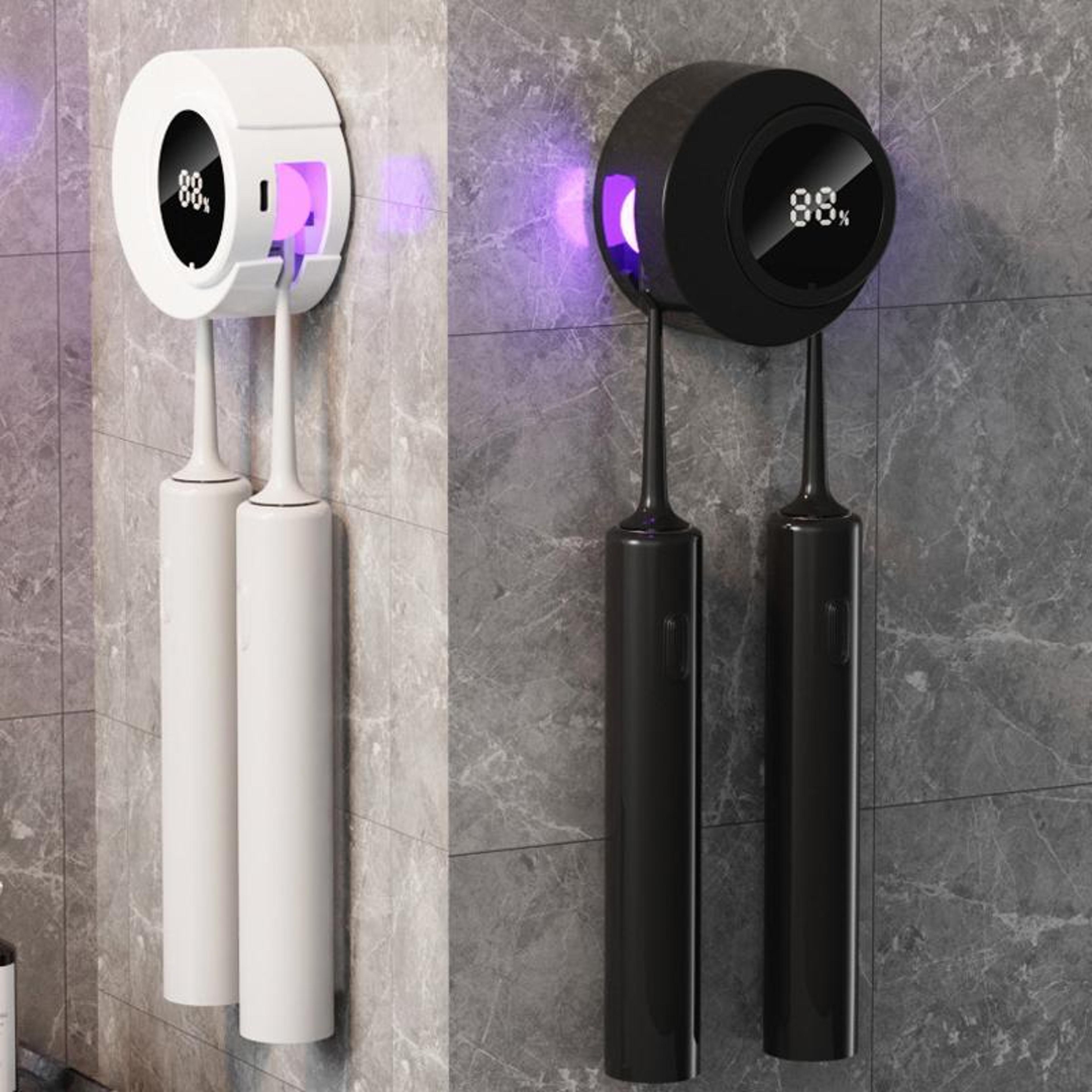 uv toothbrush sanitizer & wall mounted smart holder