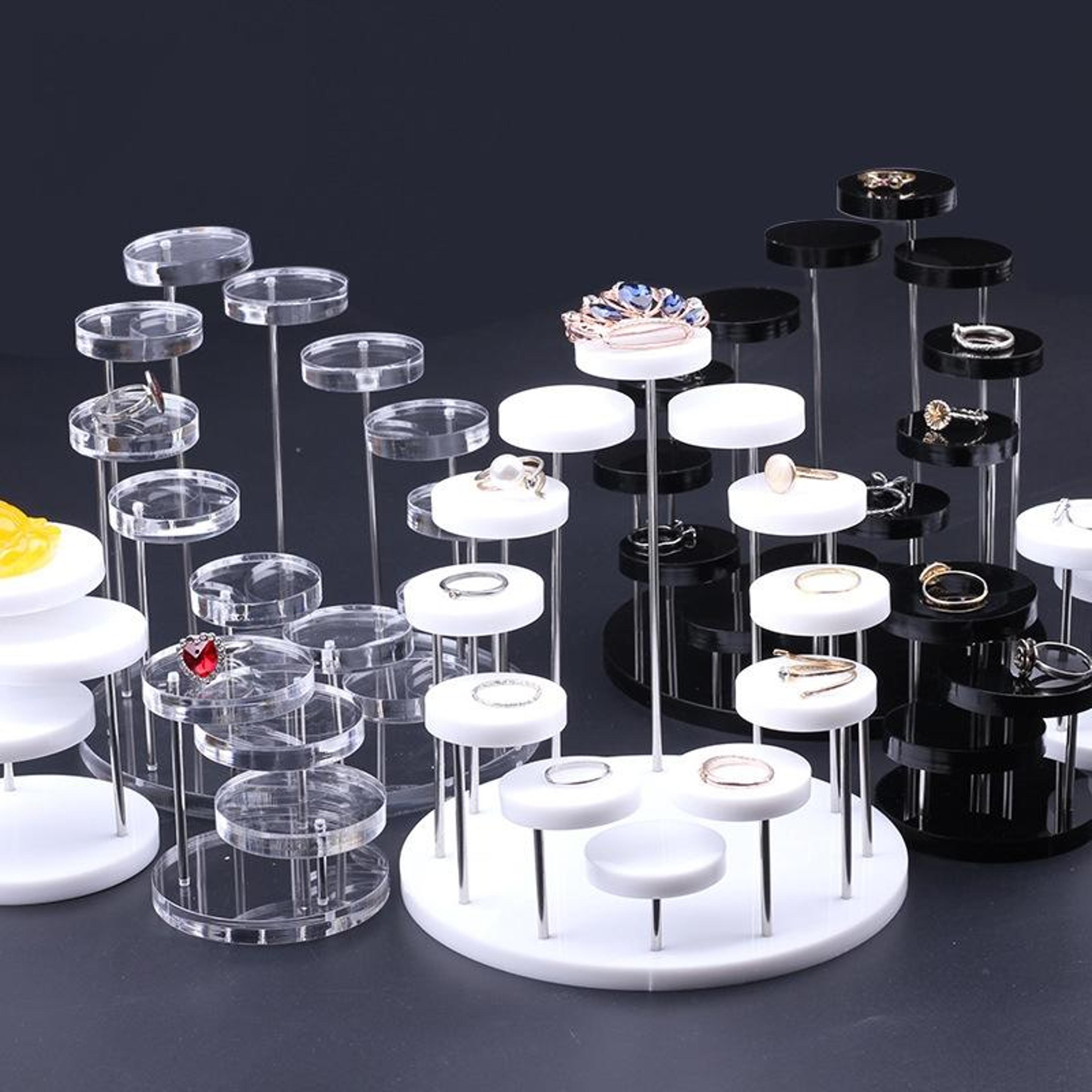 12 tier acrylic jewelry display stand for rings and accessories