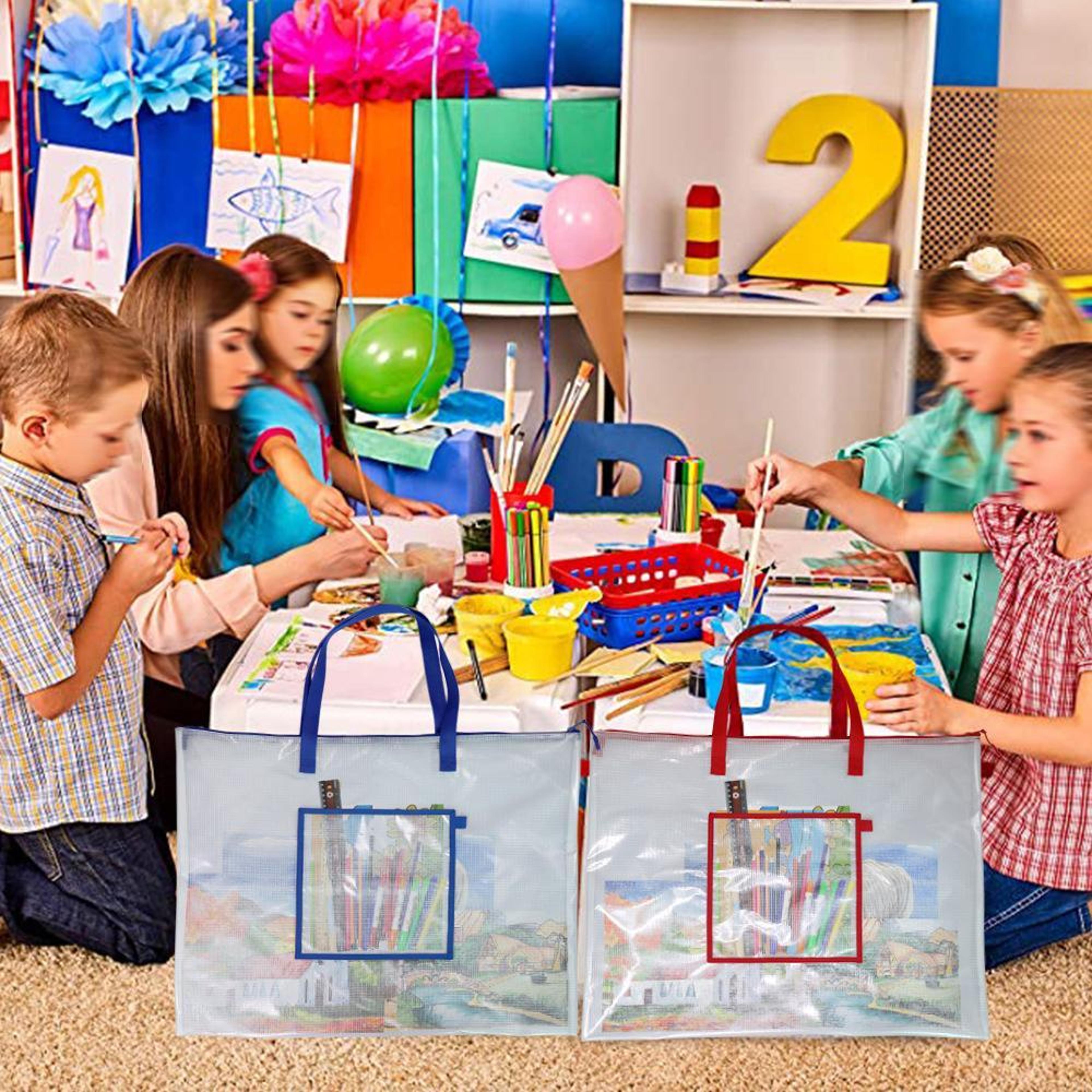 portable art portfolio bag large capacity poster storage bag & beach tote