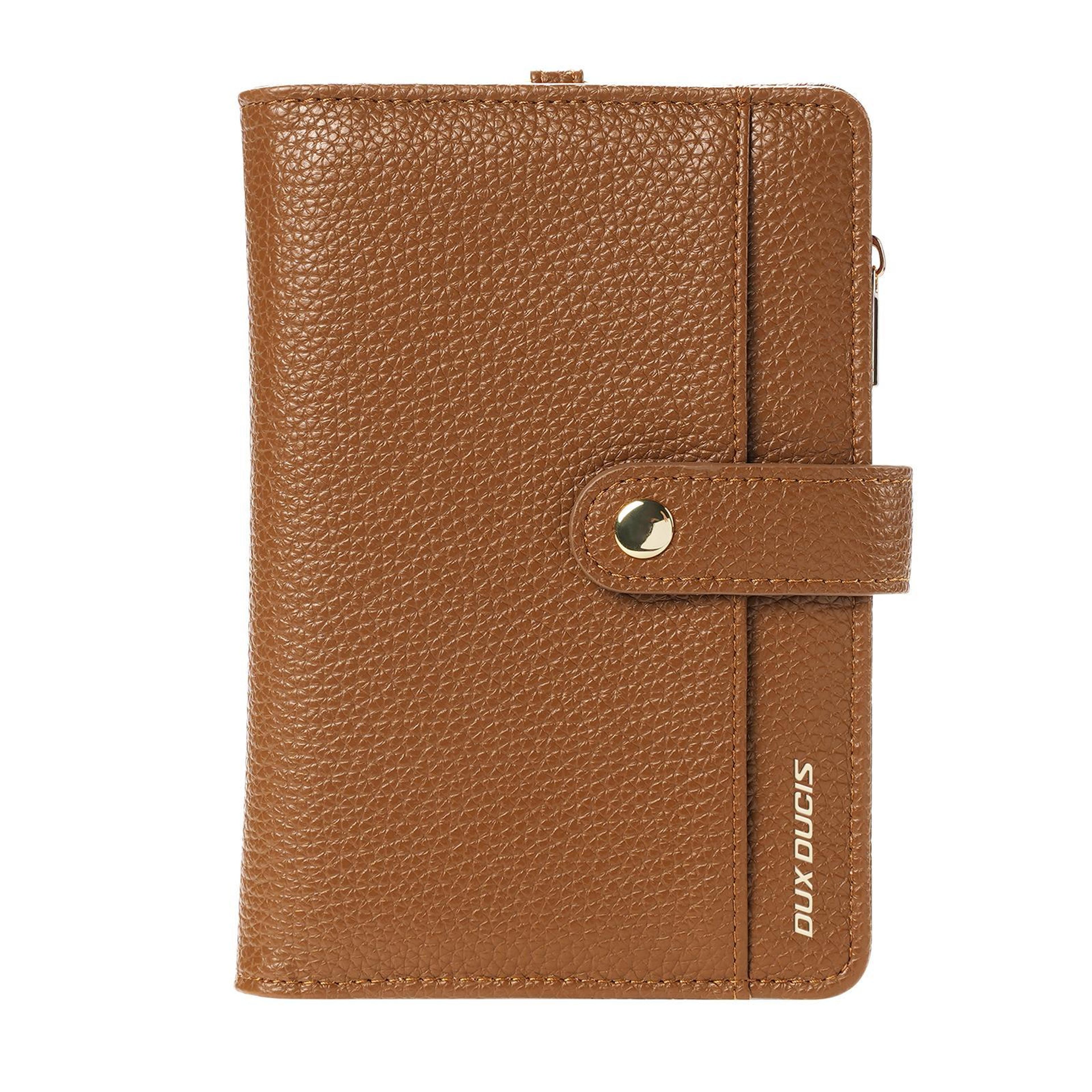 rfid travel wallet with passport holder, card organizer & adjustable lanyard