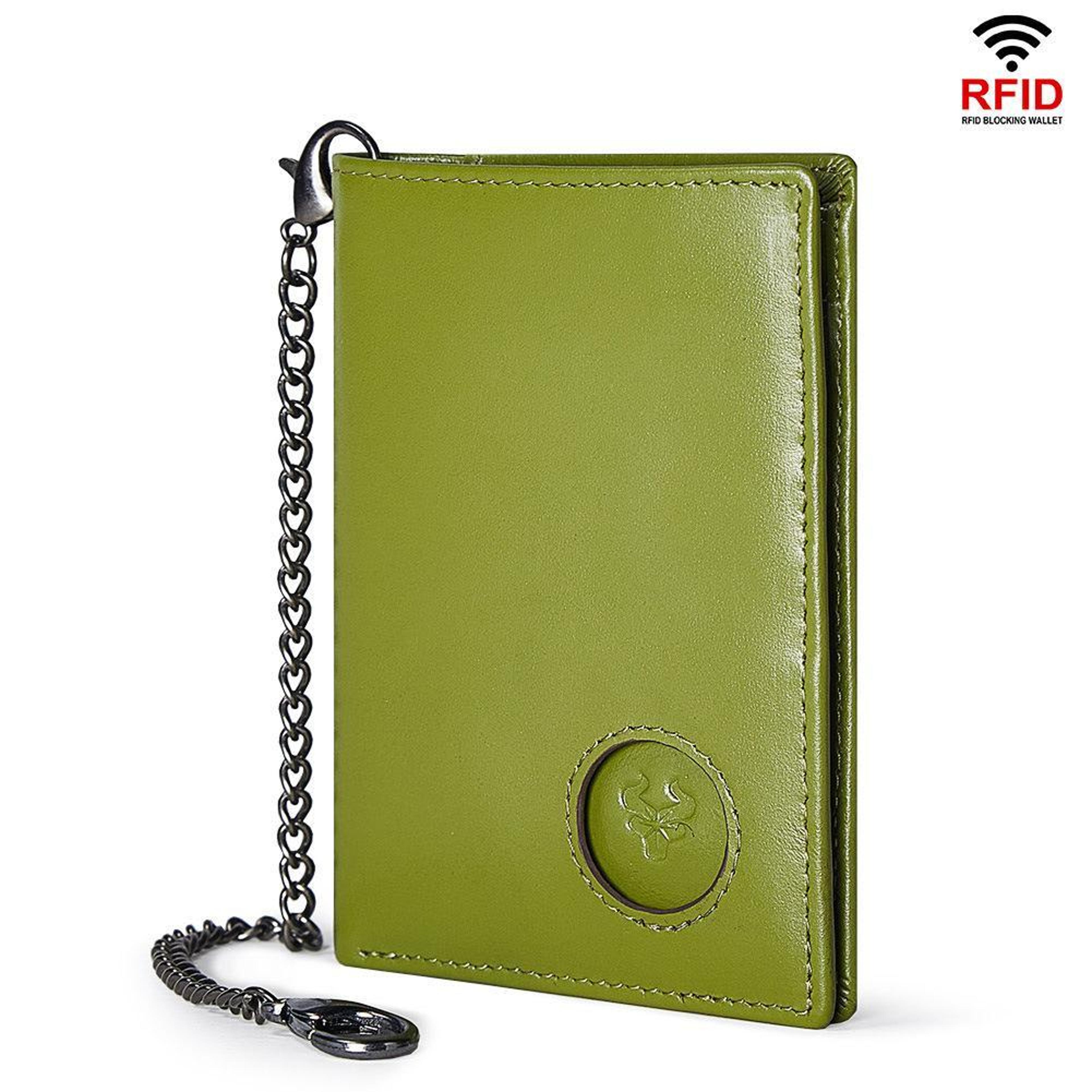 airtag compatible rfid leather wallet with tracker holder and pull out card case