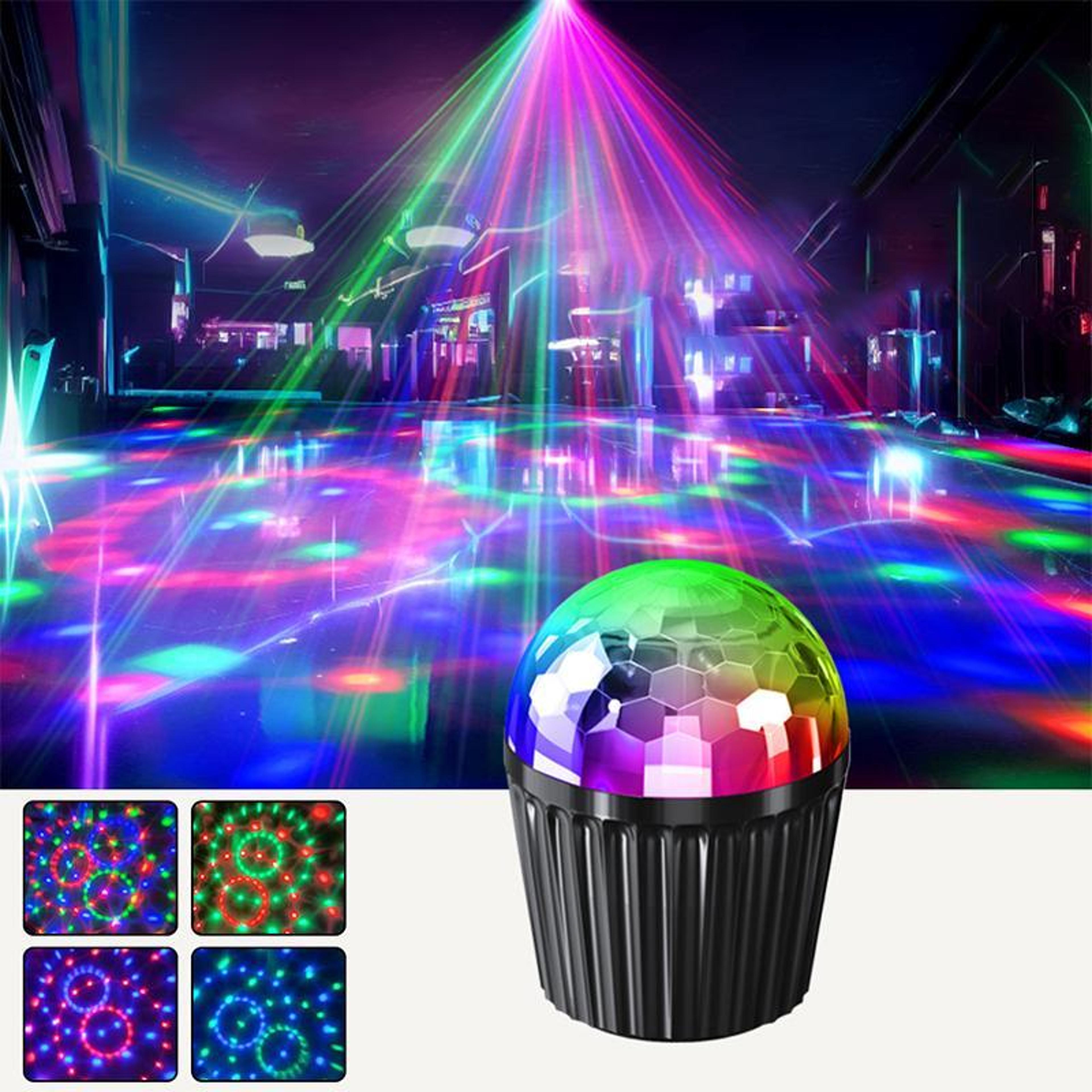 rgb rotating magic ball disco light for parties, events & stage effects