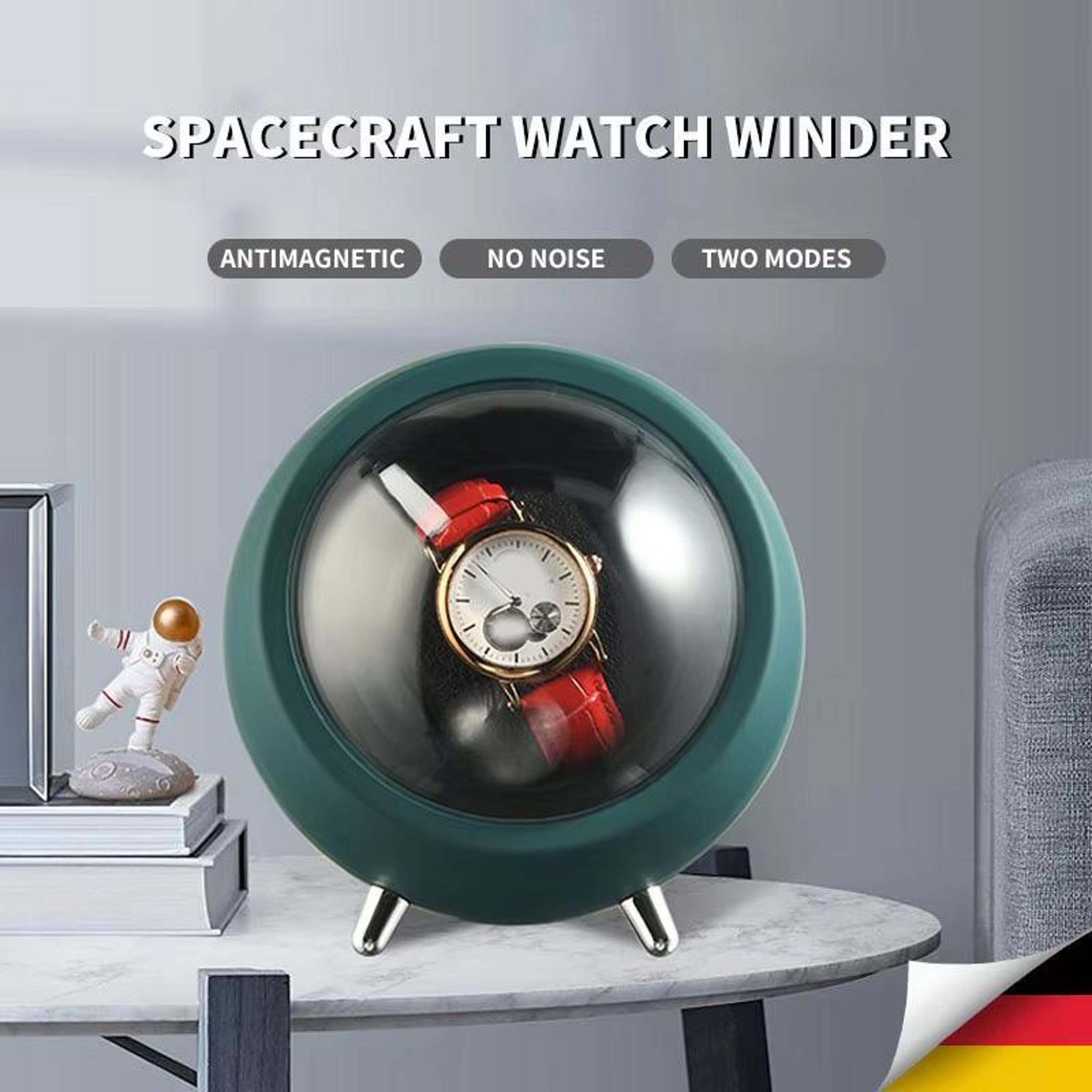 watch winder with anti-magnetic watch winder protection & silent dual-power operation