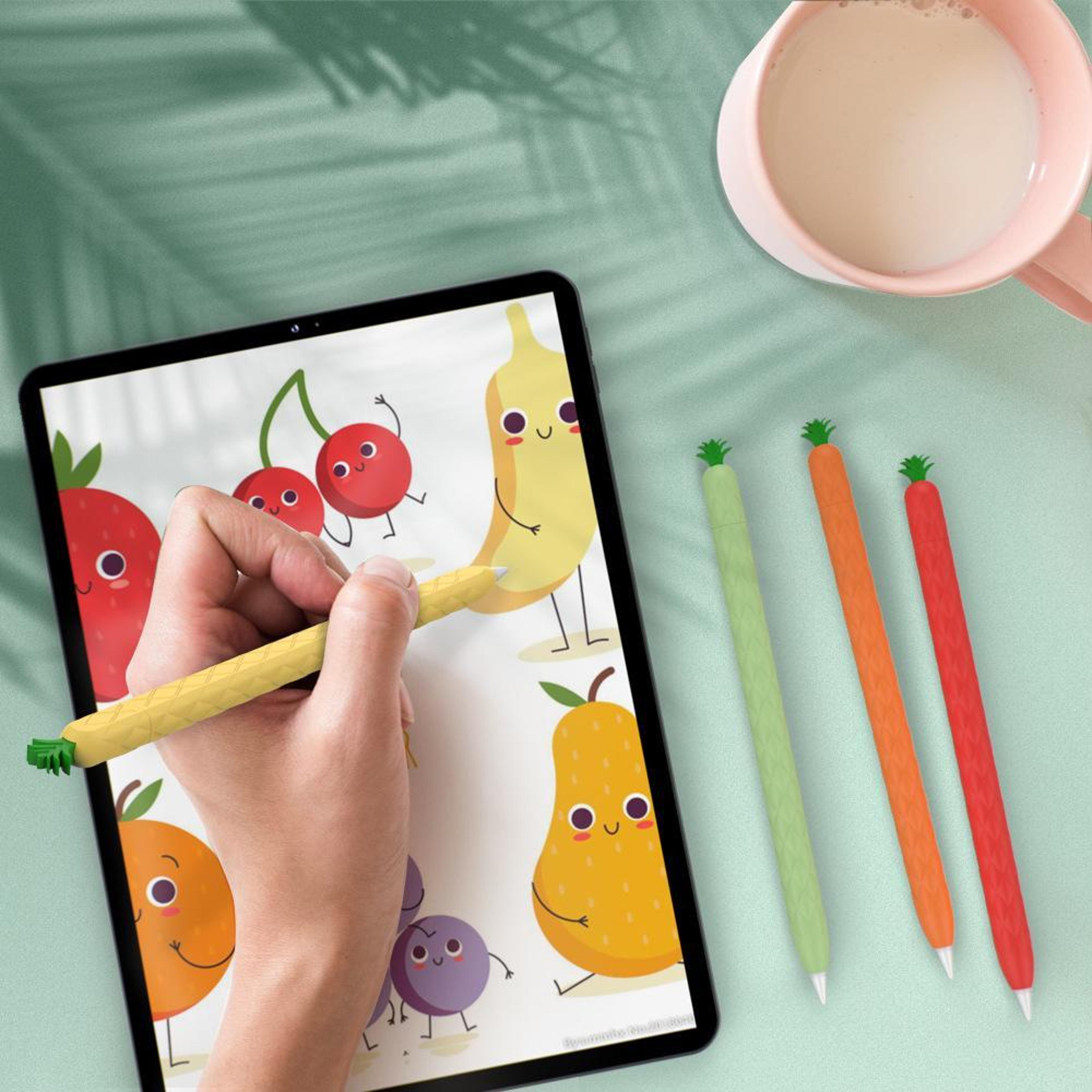 silicone grip sleeve for apple pencil 2 protective charging case