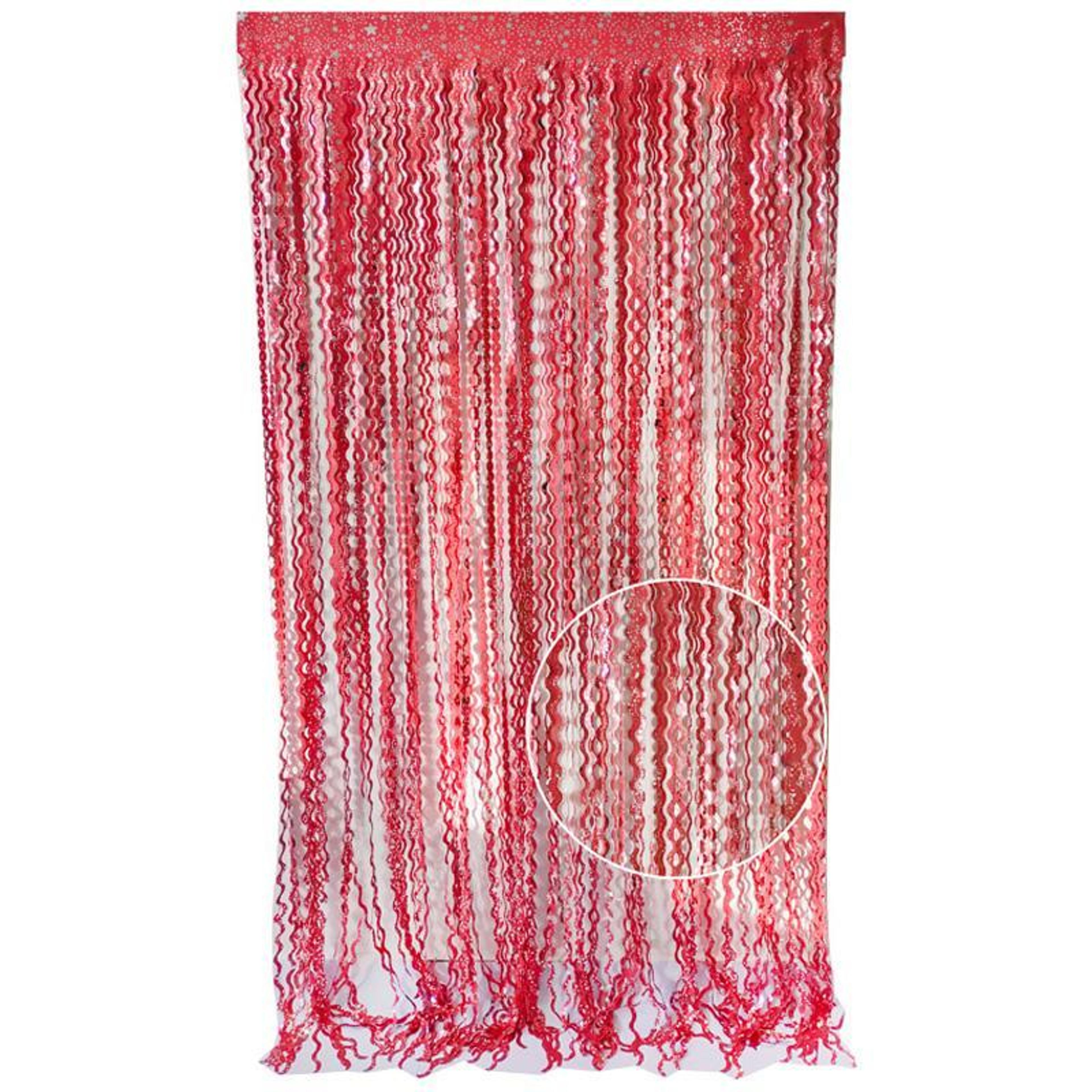 sparkling foil fringe curtain party backdrop set for birthdays, weddings & celebrations 2pcs