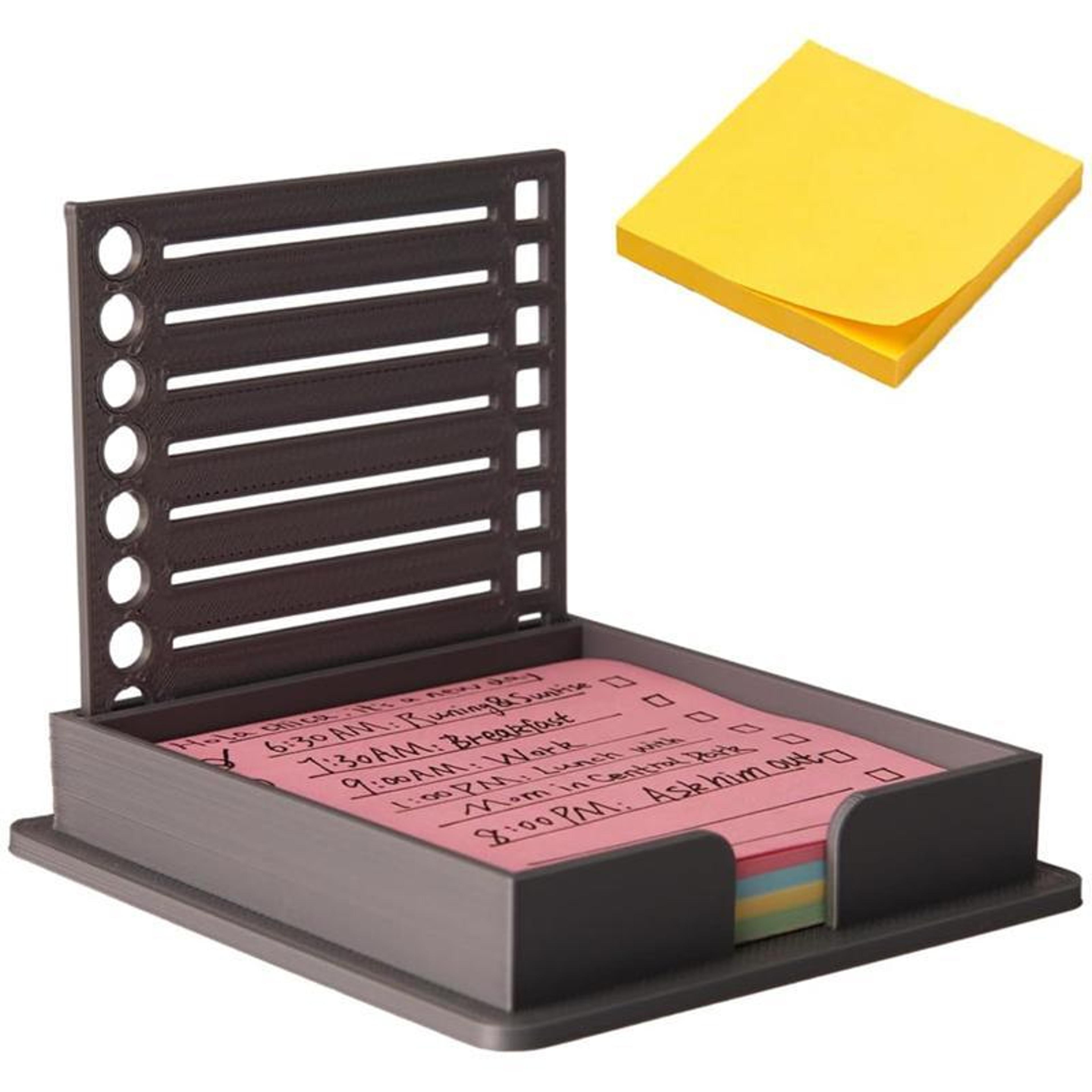 sticky note planner template box for 3x3 notes desk organizer and schedule maker