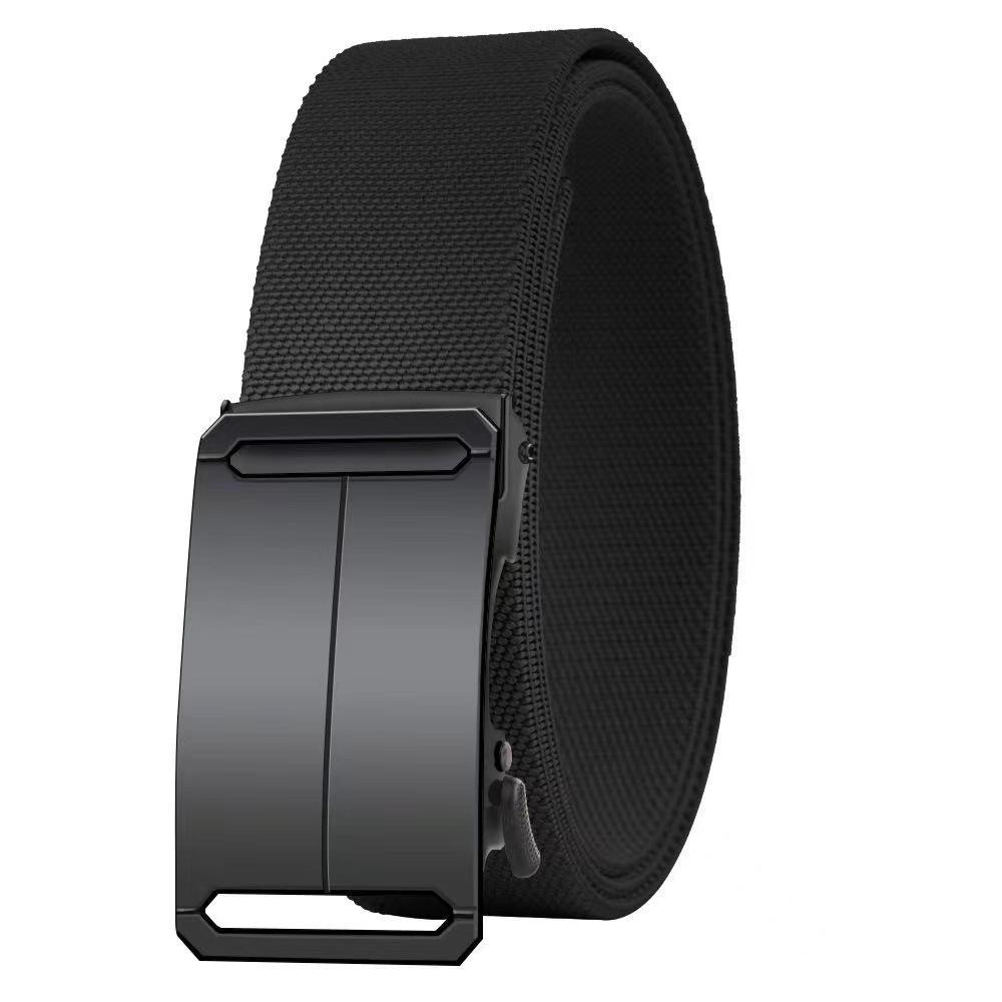 men's stretch tactical belt with automatic buckle, adjustable outdoor work waist belt