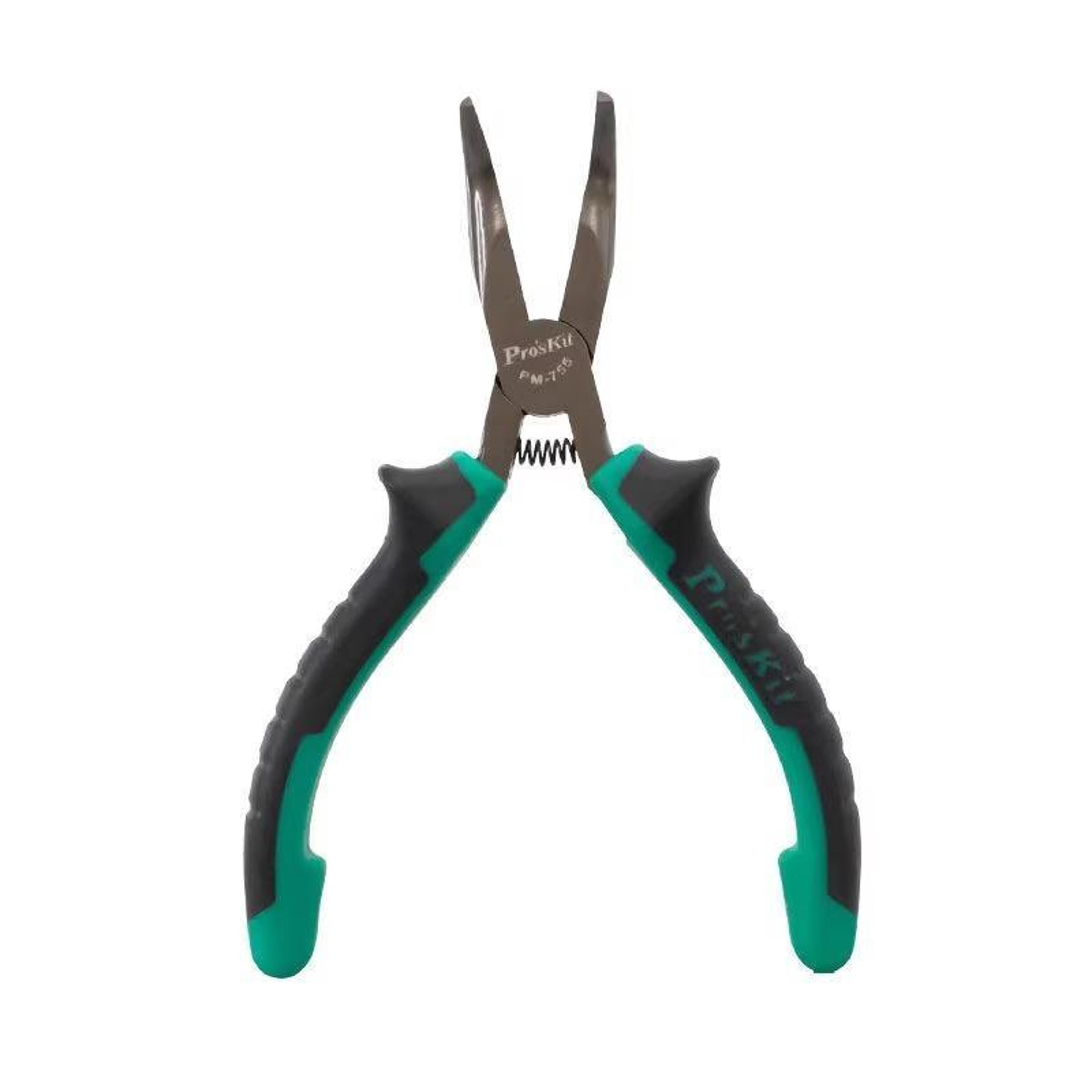 5 inch bent nose pliers with precision wire cutter for electronics repair