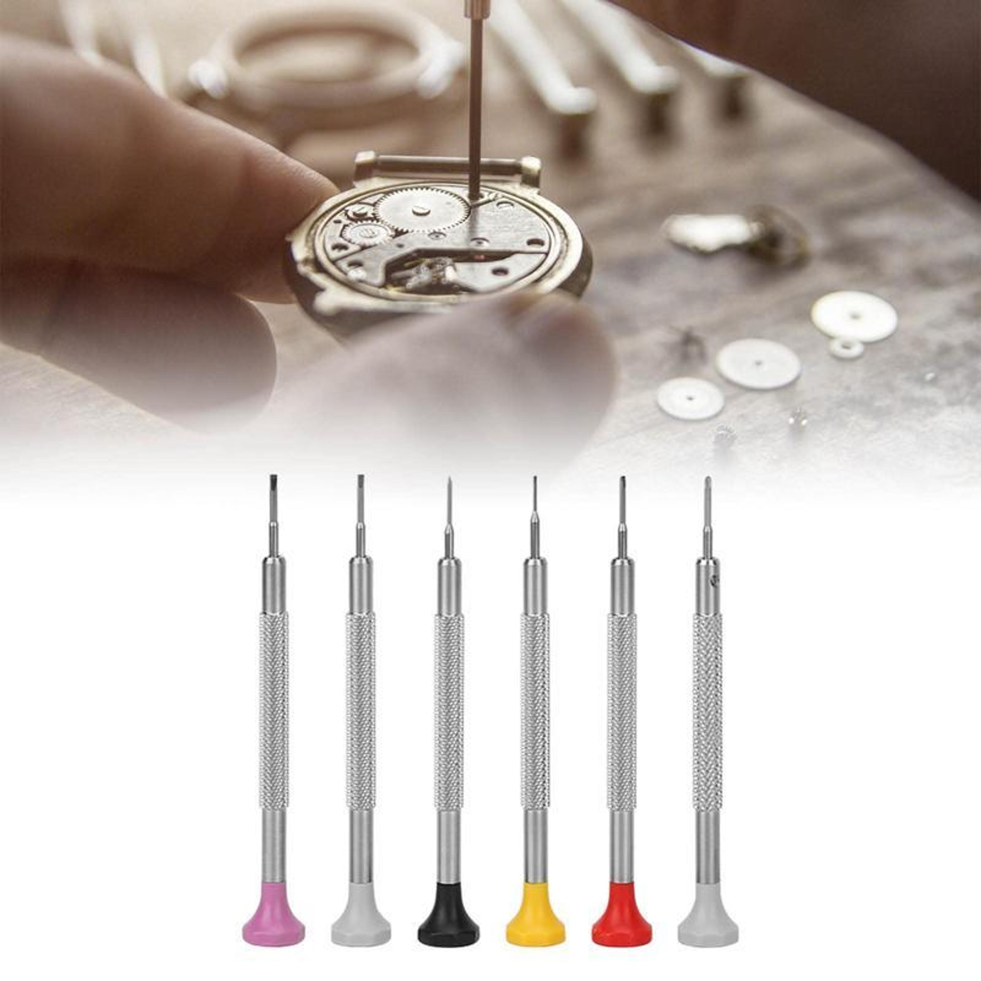 precision watch repair screwdriver set 6-piece 0.8-1.8mm mini tool kit