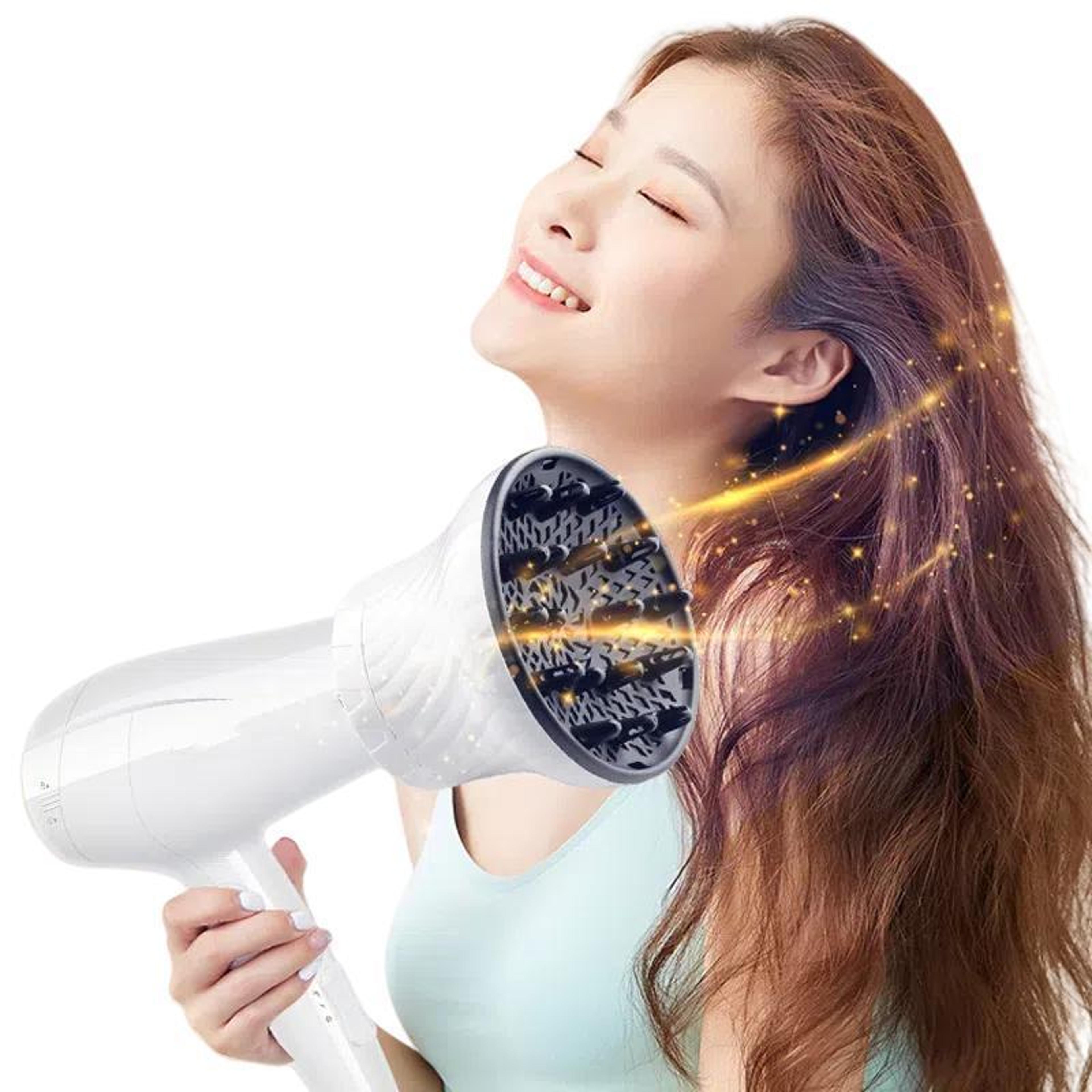 universal hair dryer diffuser hood for fast drying, curl definition & frizz-free styling