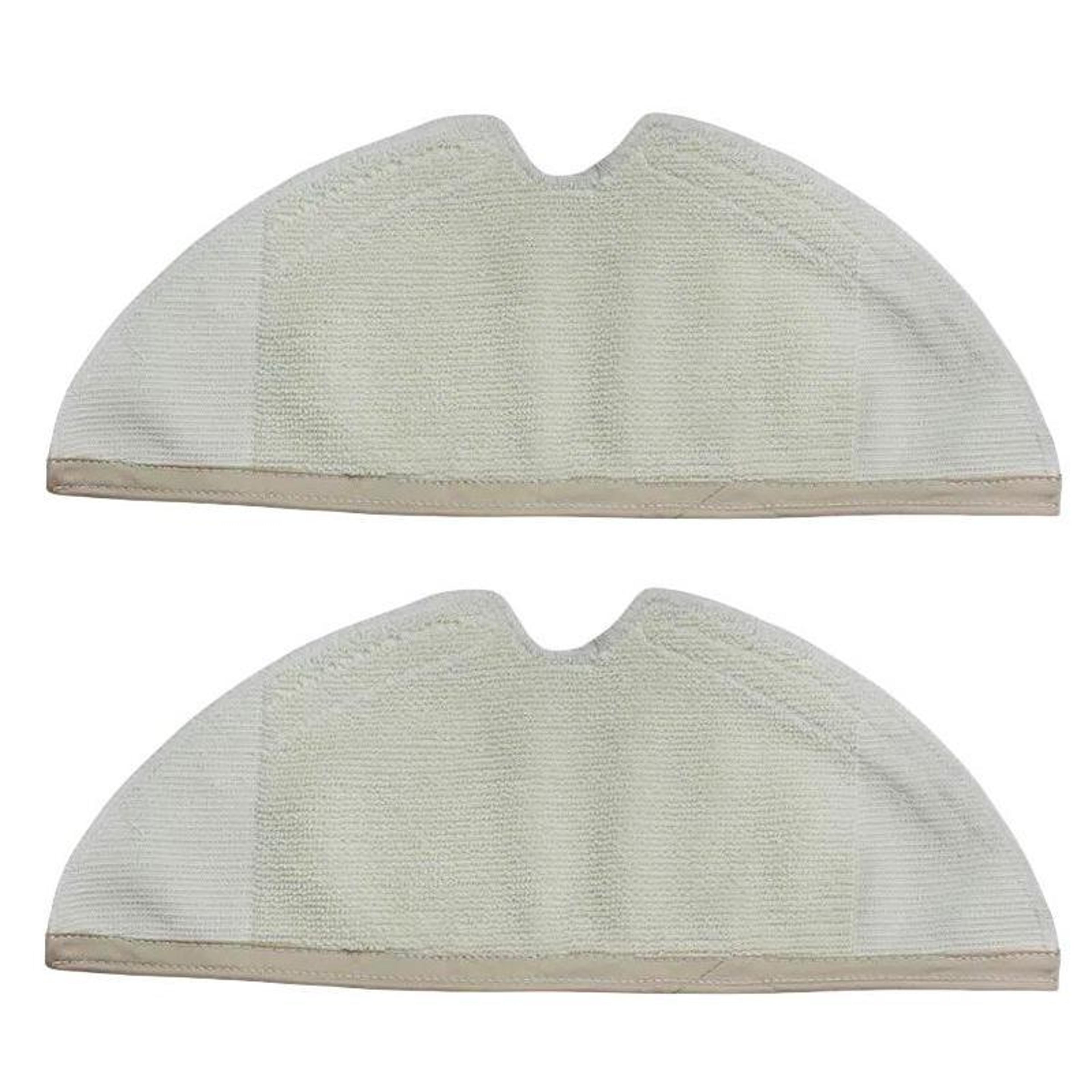 microfiber mop pad replacement set, 2pcs washable robot vacuum mop cloths