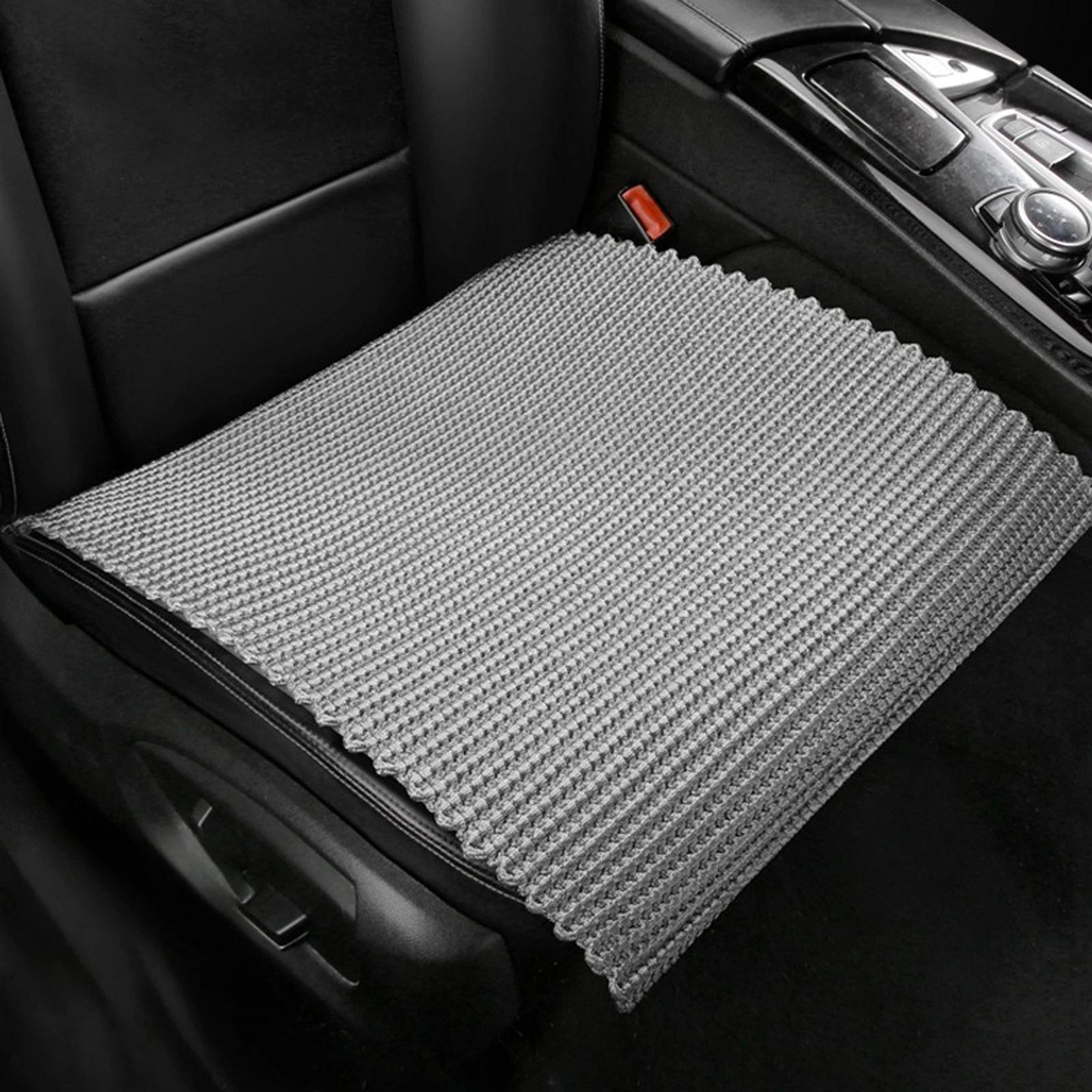 arctic weave cooling car seat cushion, breathable ice silk seat cover with non-slip fit