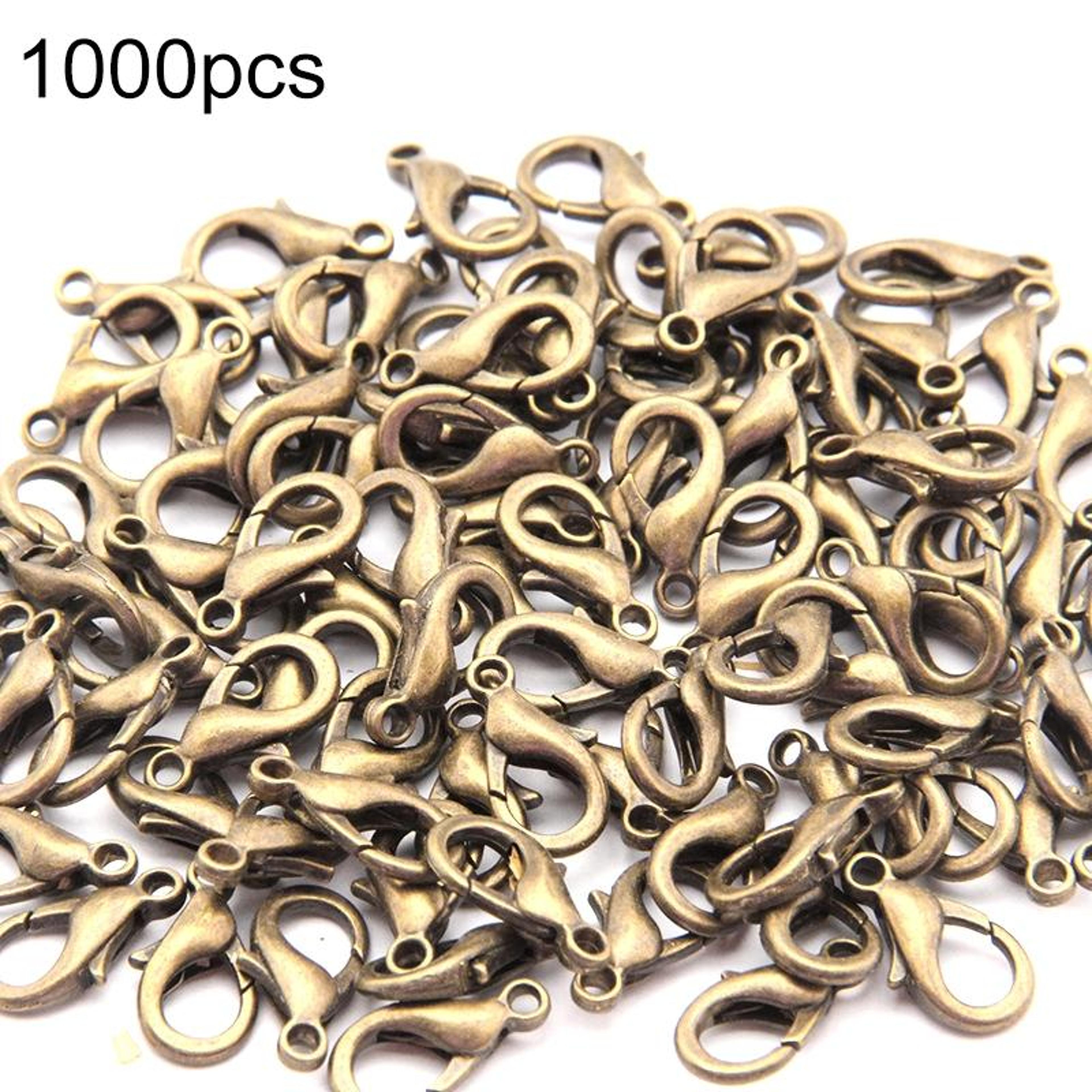 1000pcs 12mm alloy lobster claw clasps for jewelry making & craft projects