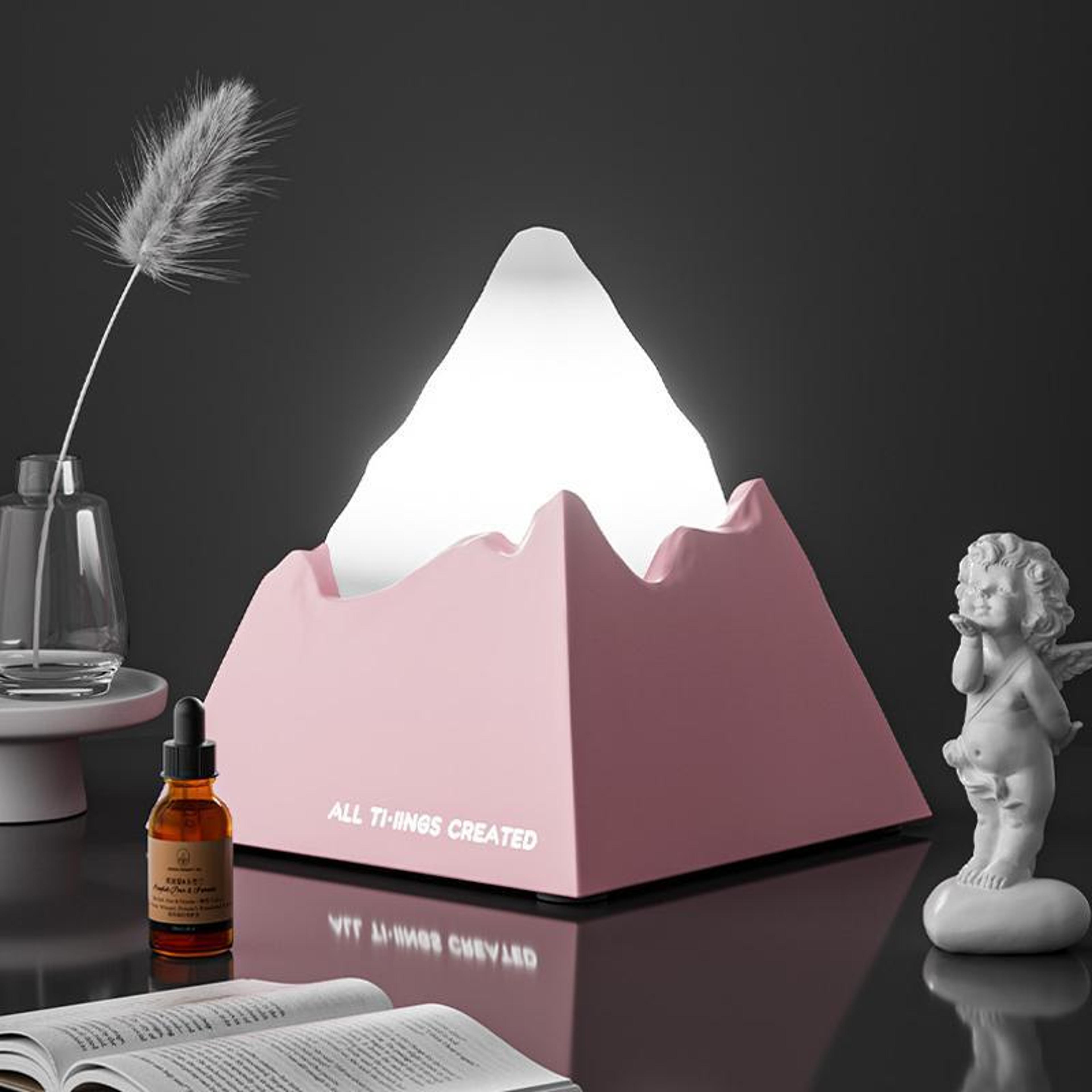 volcano glow portable aromatherapy diffuser & night light for bedroom relaxation