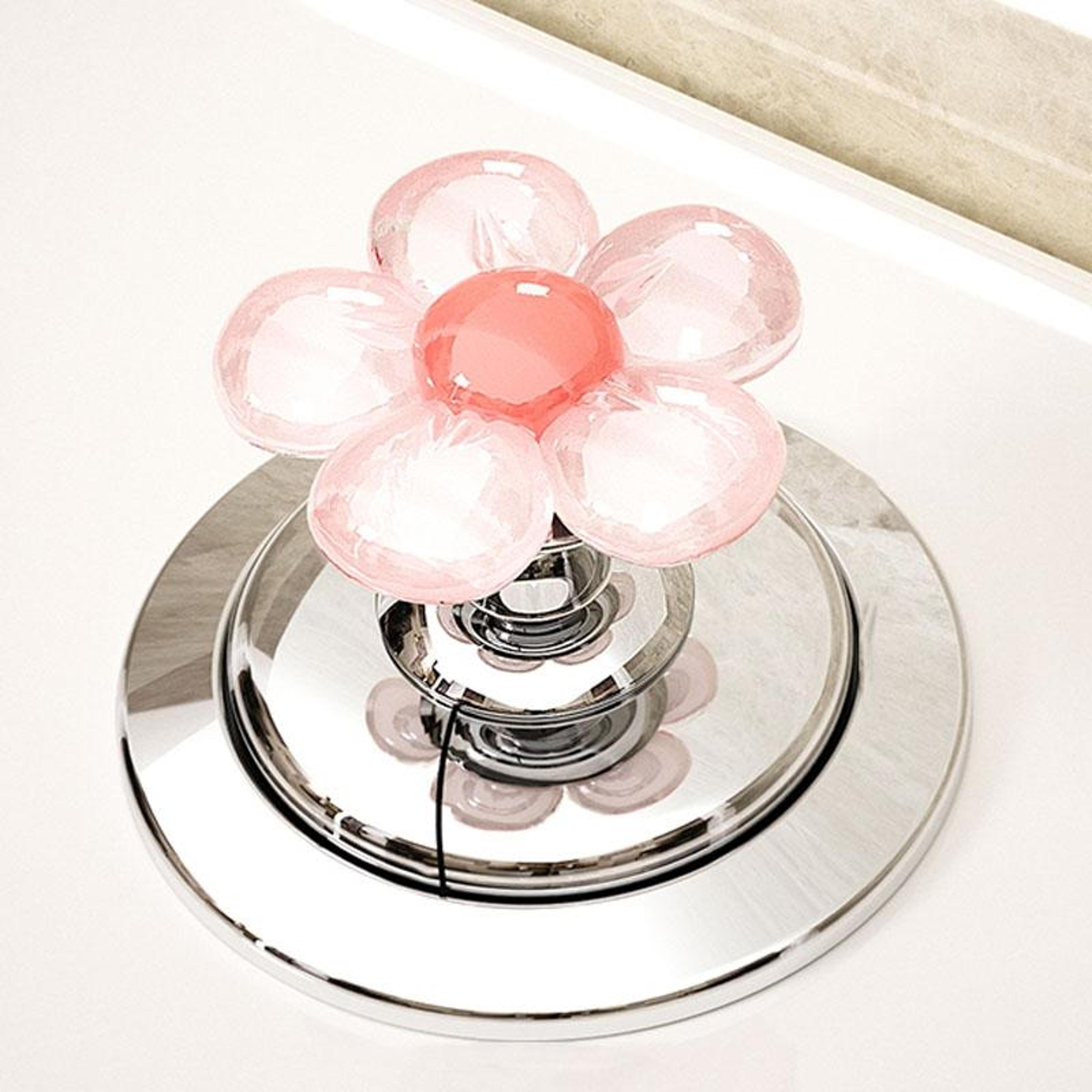 flower toilet button pusher for nail protection, cute bathroom flush helper