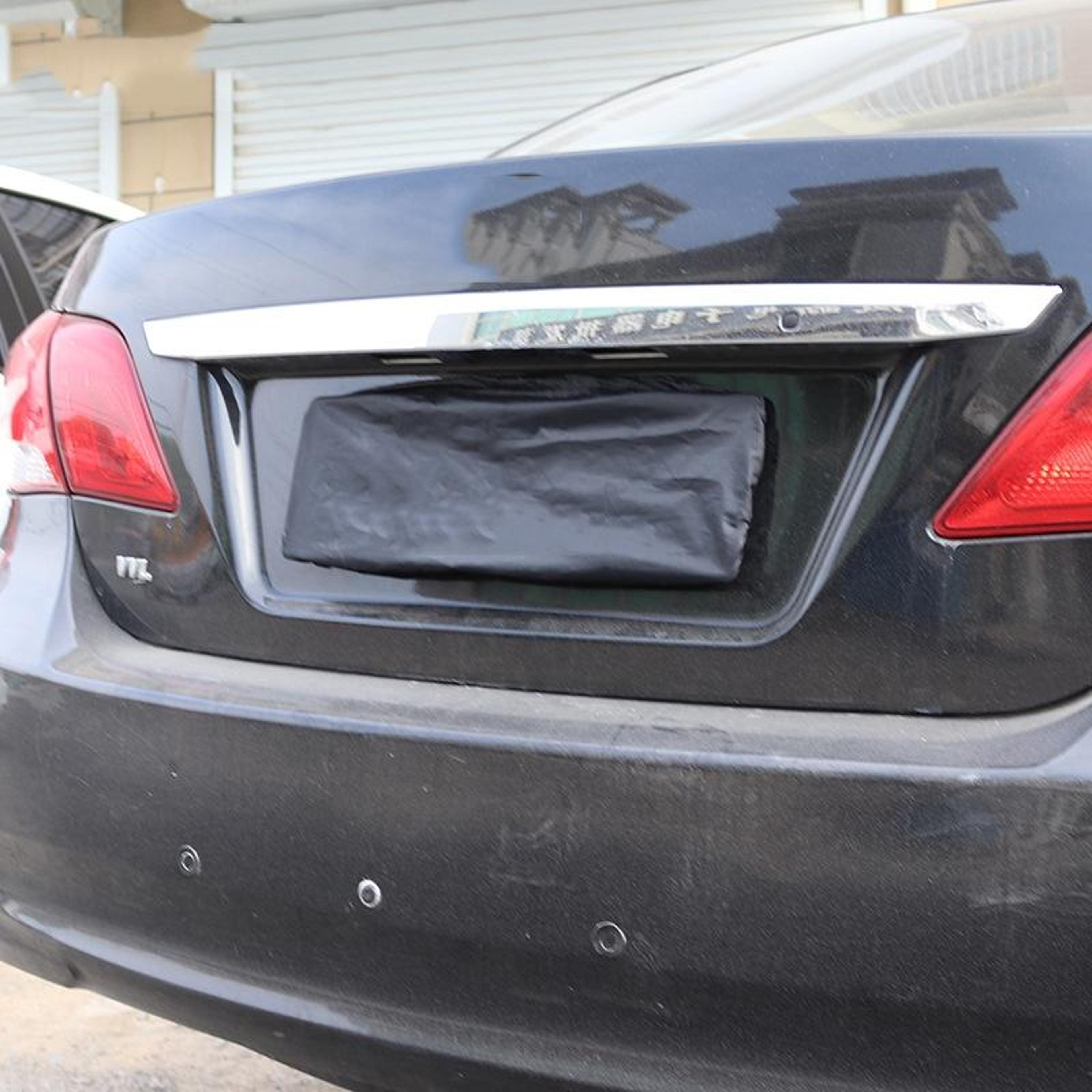 premium waterproof oxford cloth license plate cover set for privacy & protection