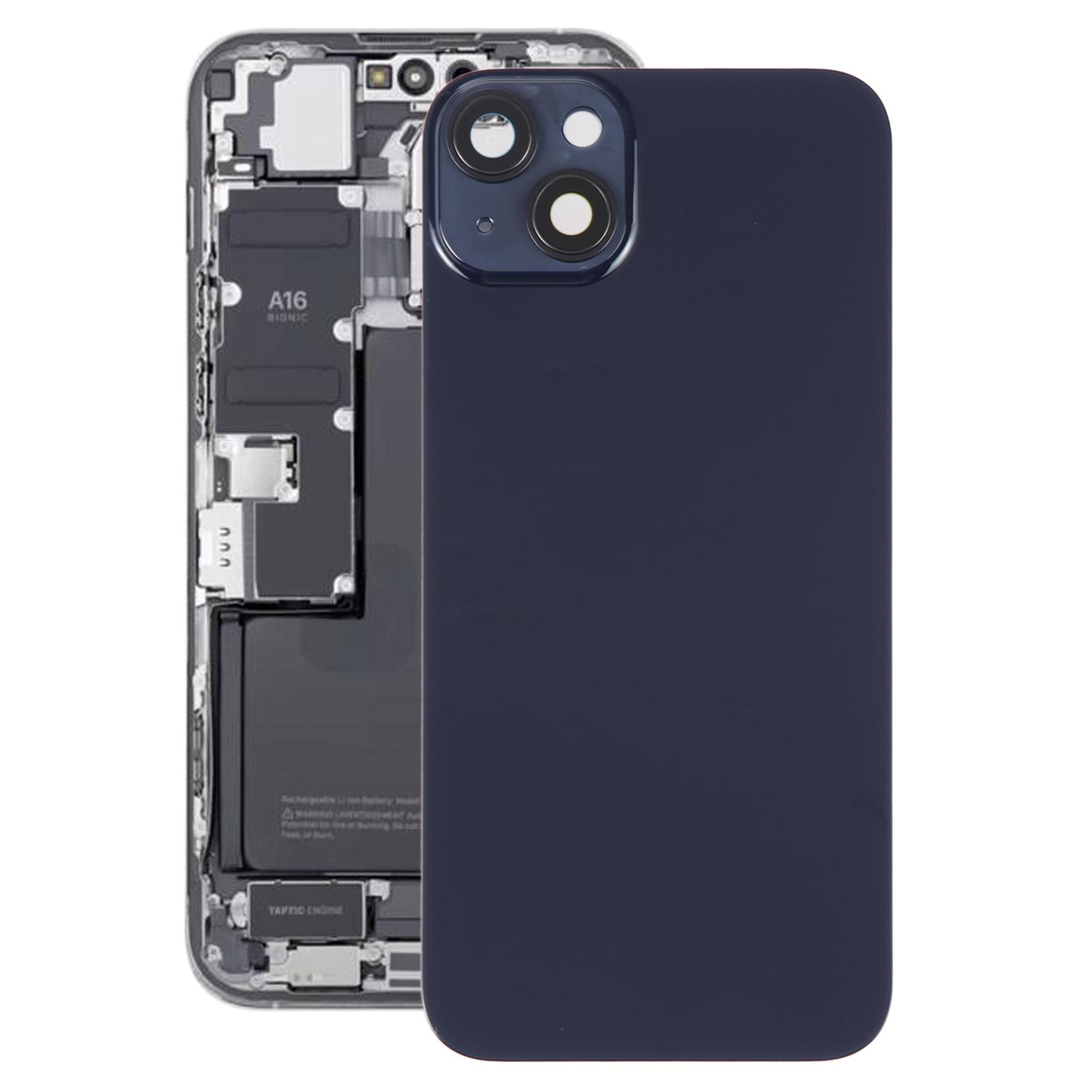 iphone 14 & 14 plus glass back cover replacement with holder repair housing