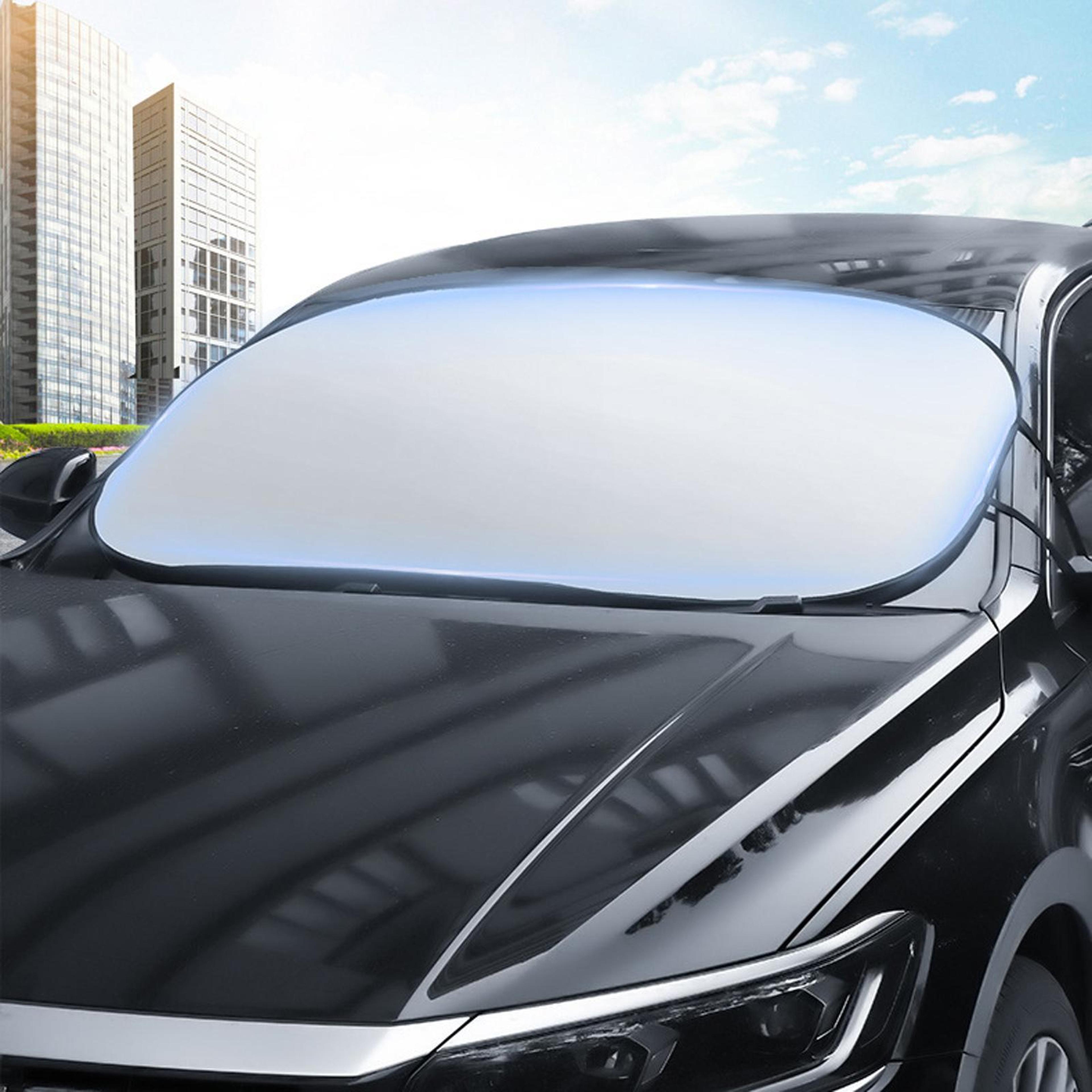 reflective car windshield sunshade, foldable front window heat & uv shield