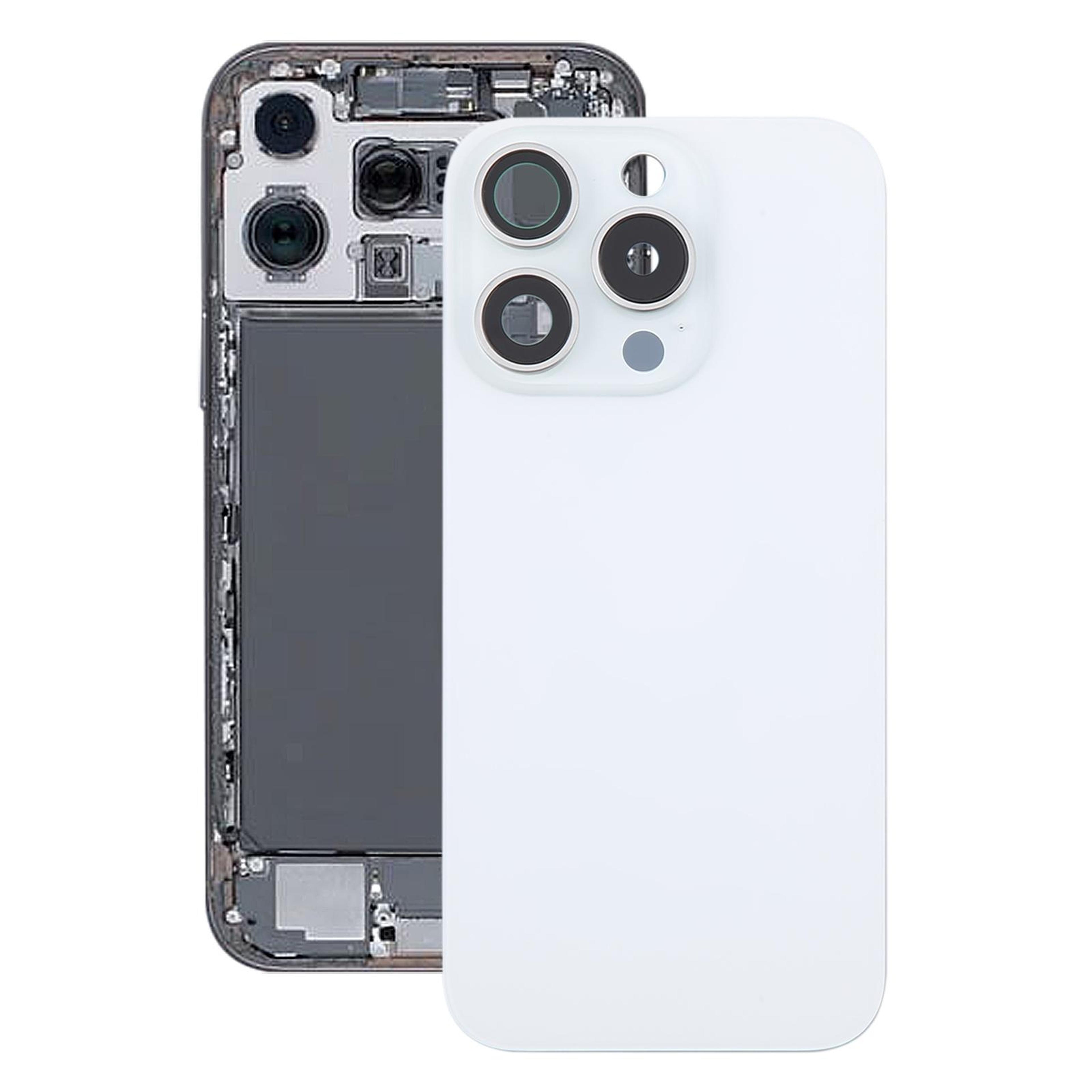 iphone 16 pro rear glass back cover replacement with camera lens frame