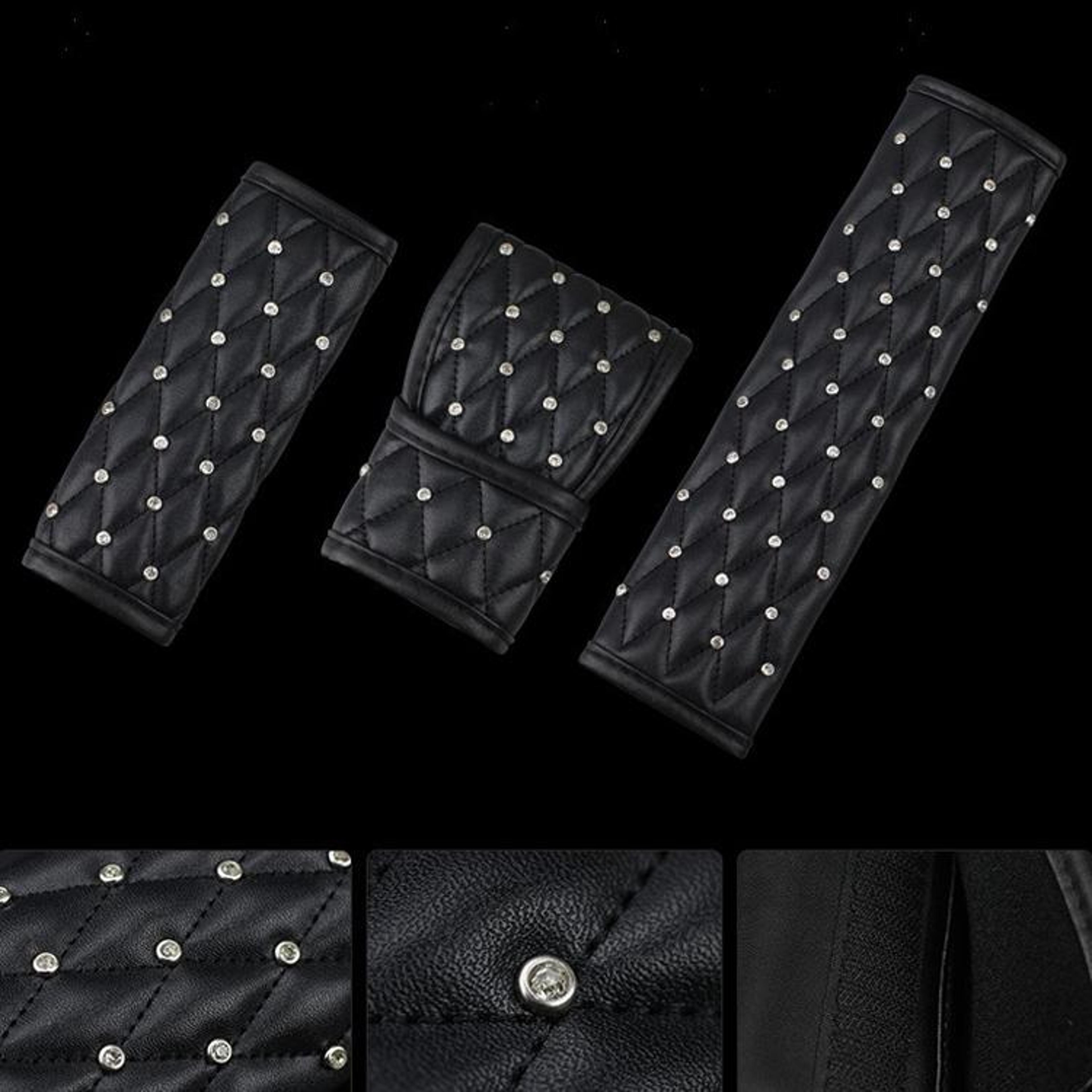 luxury diamond handbrake cover for cars, rhinestone car interior accessory