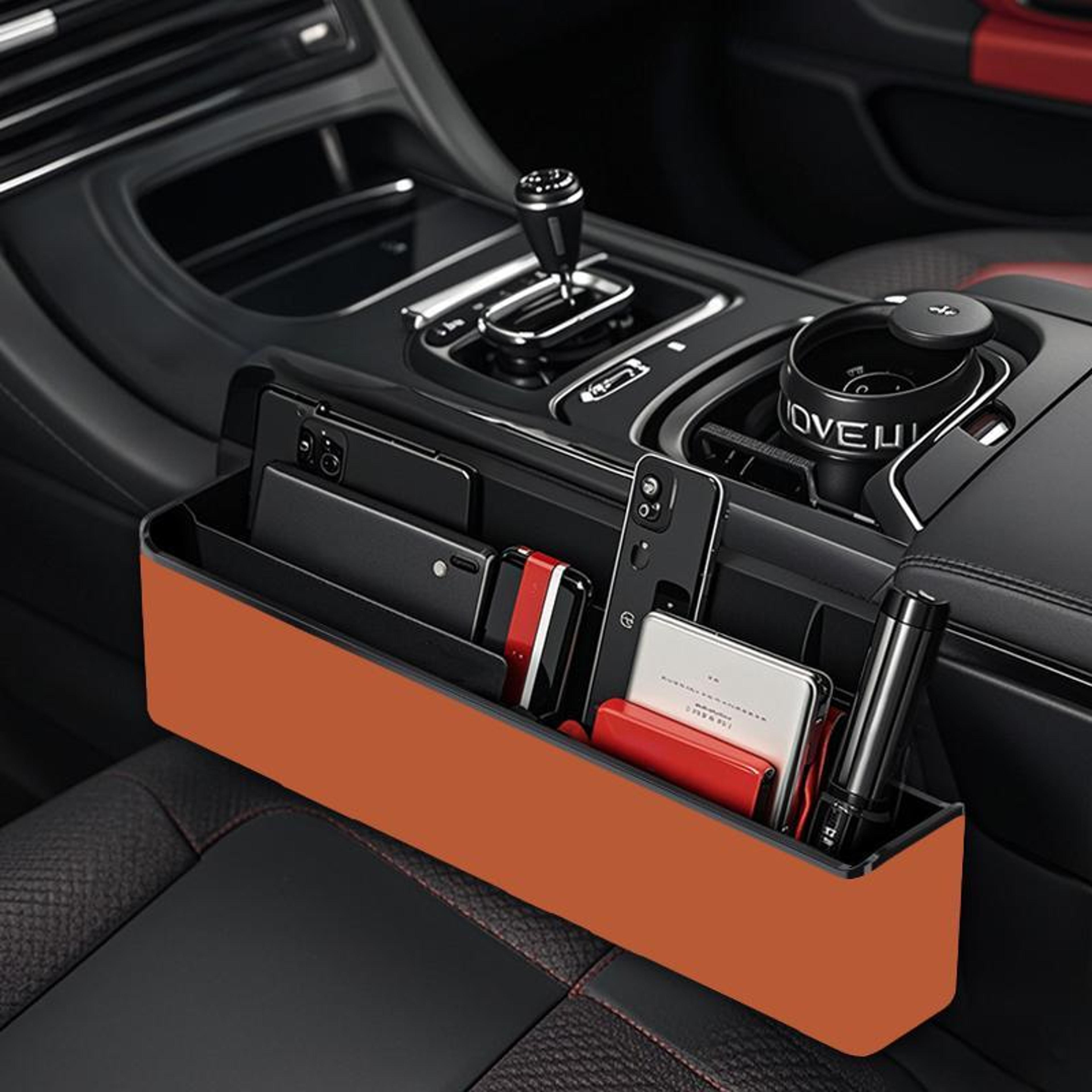 car seat gap organizer box, universal car seat gap filler storage pocket for clutter-free driving
