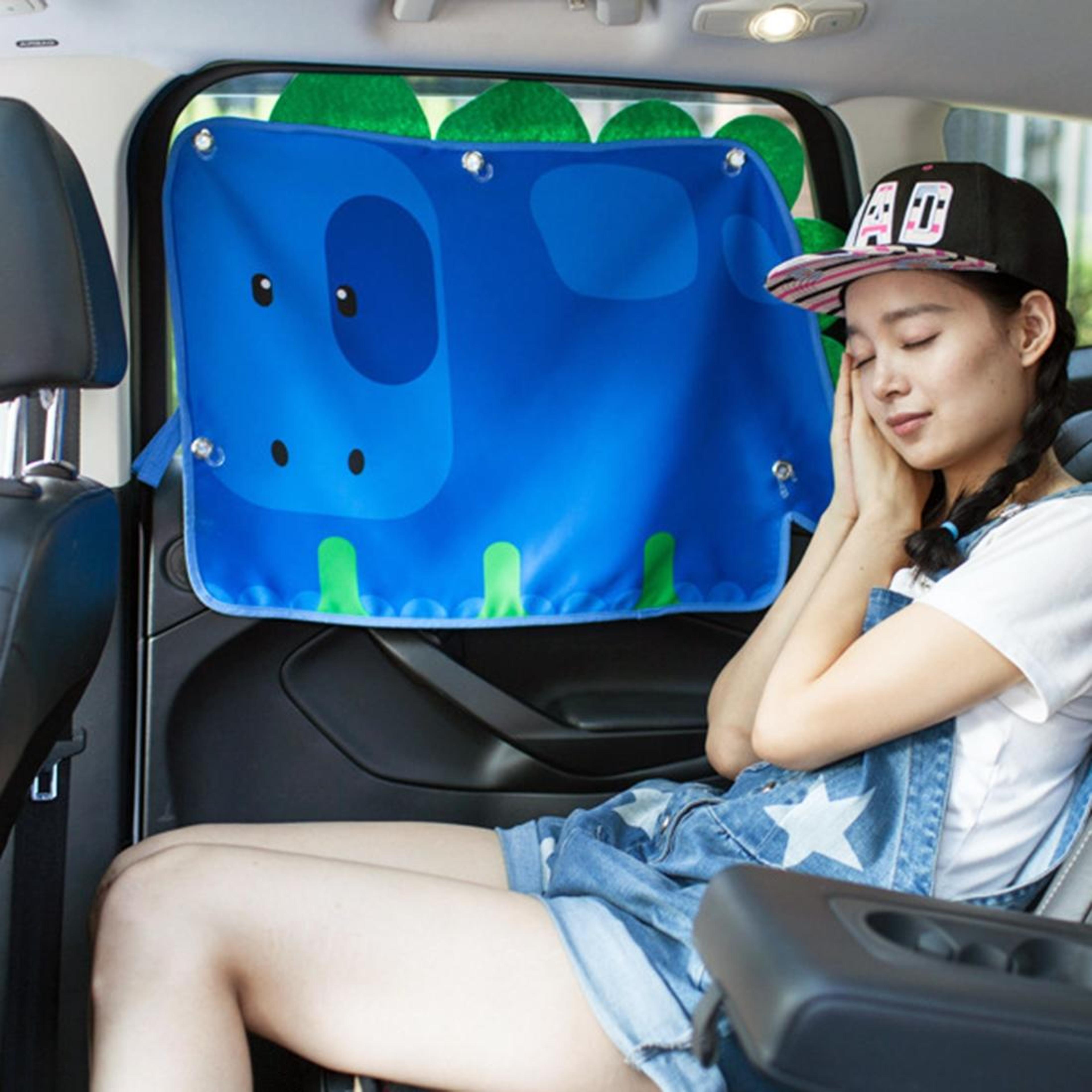car side window sunshade curtain uv protection heat insulation cover random color