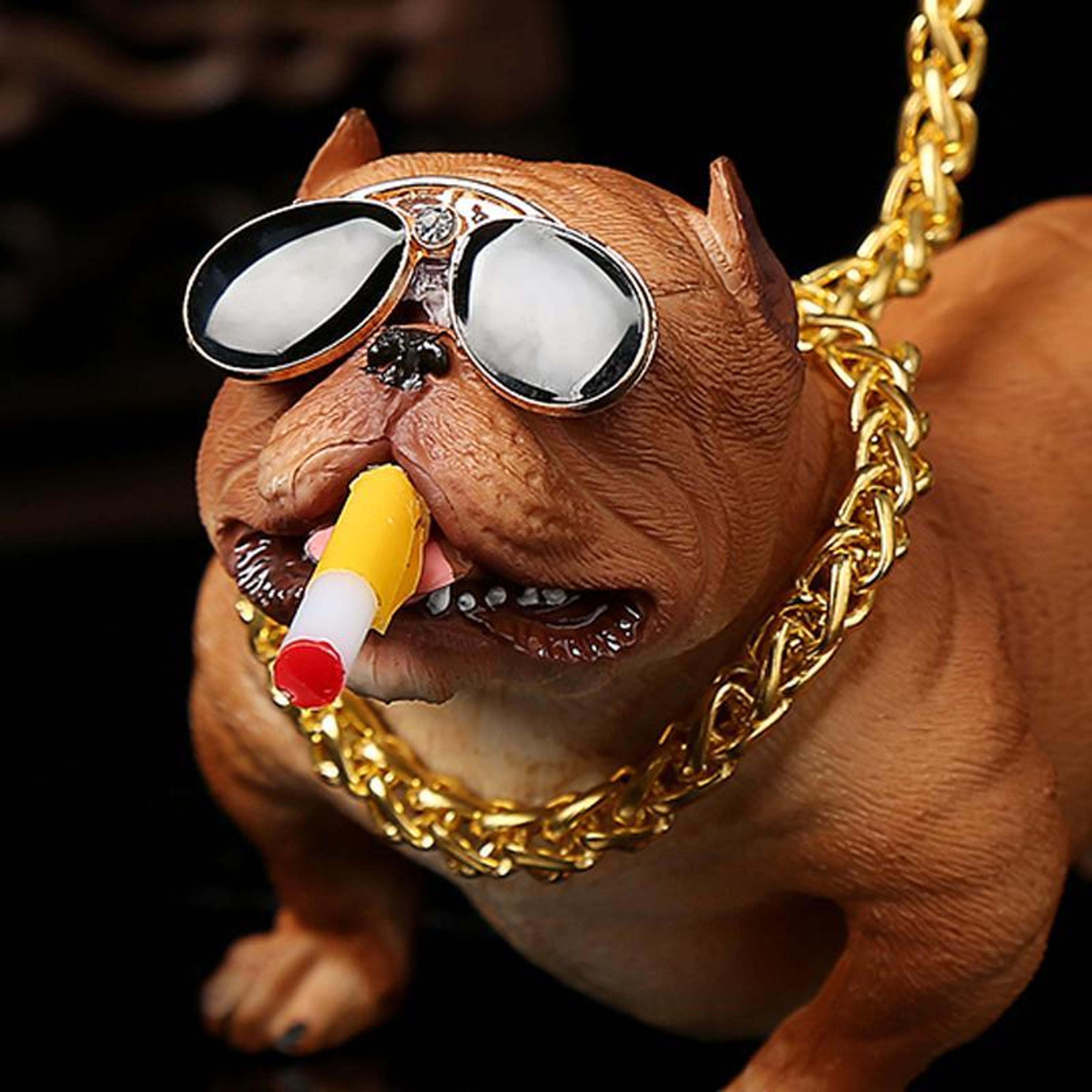 bully dog dashboard figurine resin car interior decoration ornament