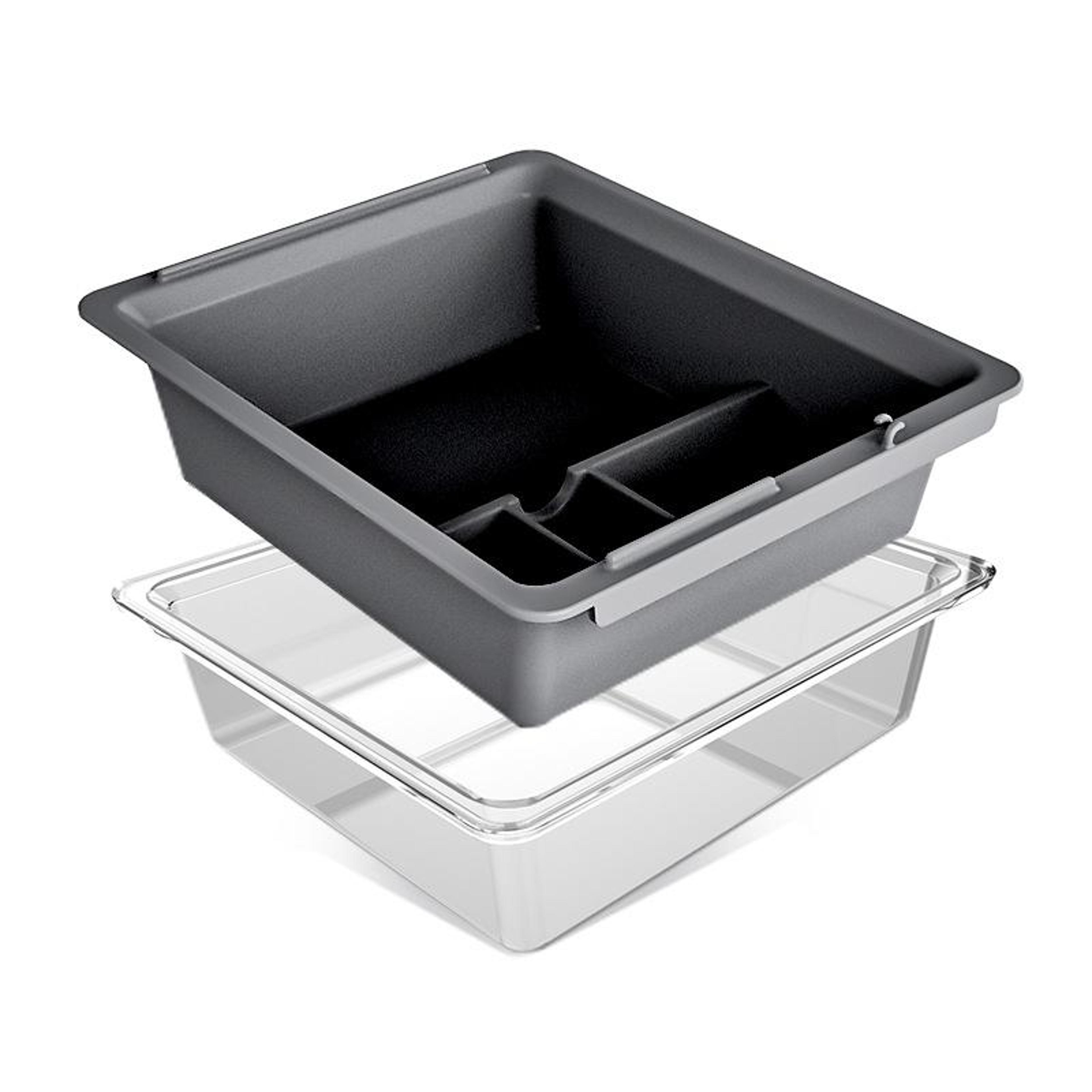 tesla model 3/y hidden armrest storage organizer box with custom-fit center console tray