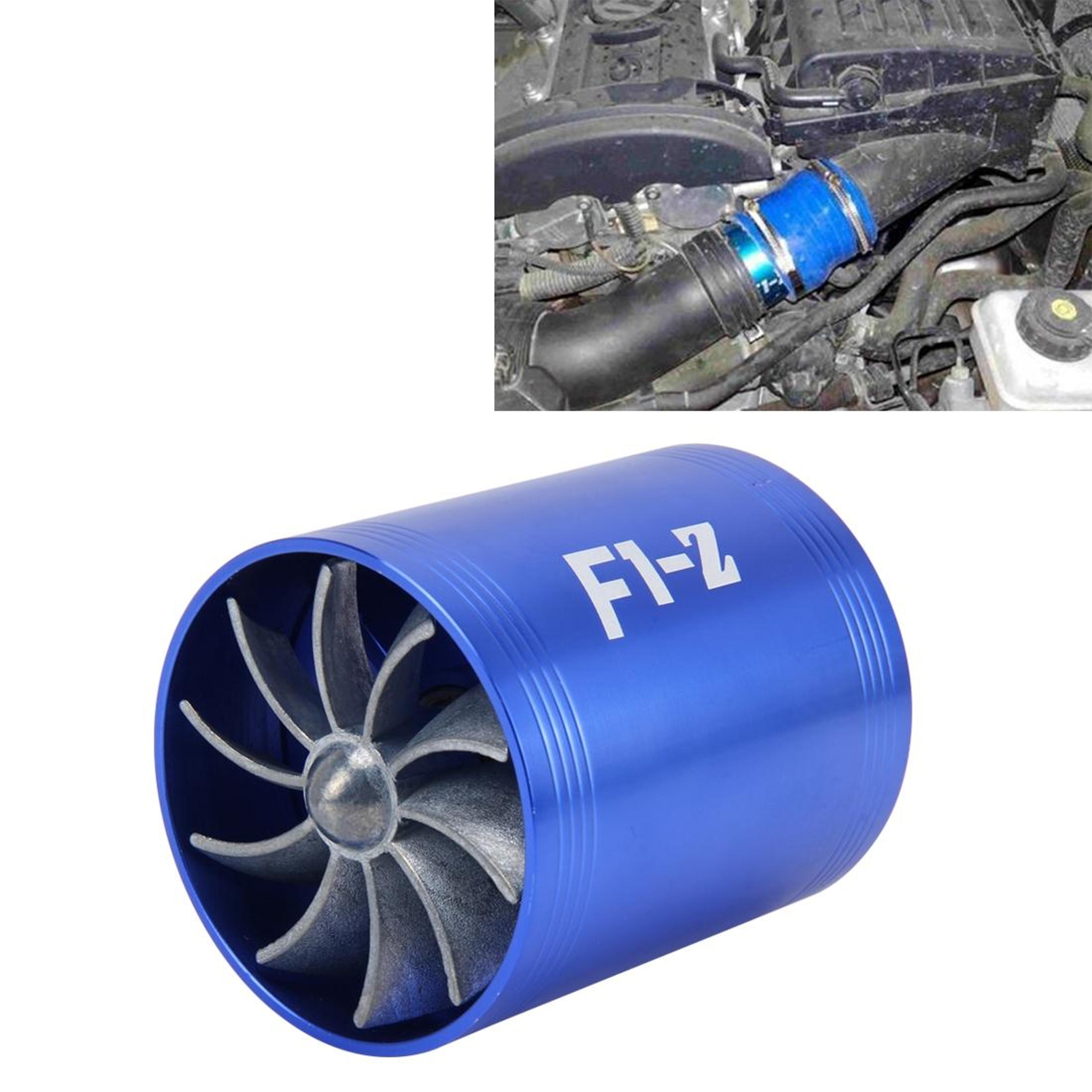 f1-z universal turbo air intake fan fuel saver & airflow booster kit