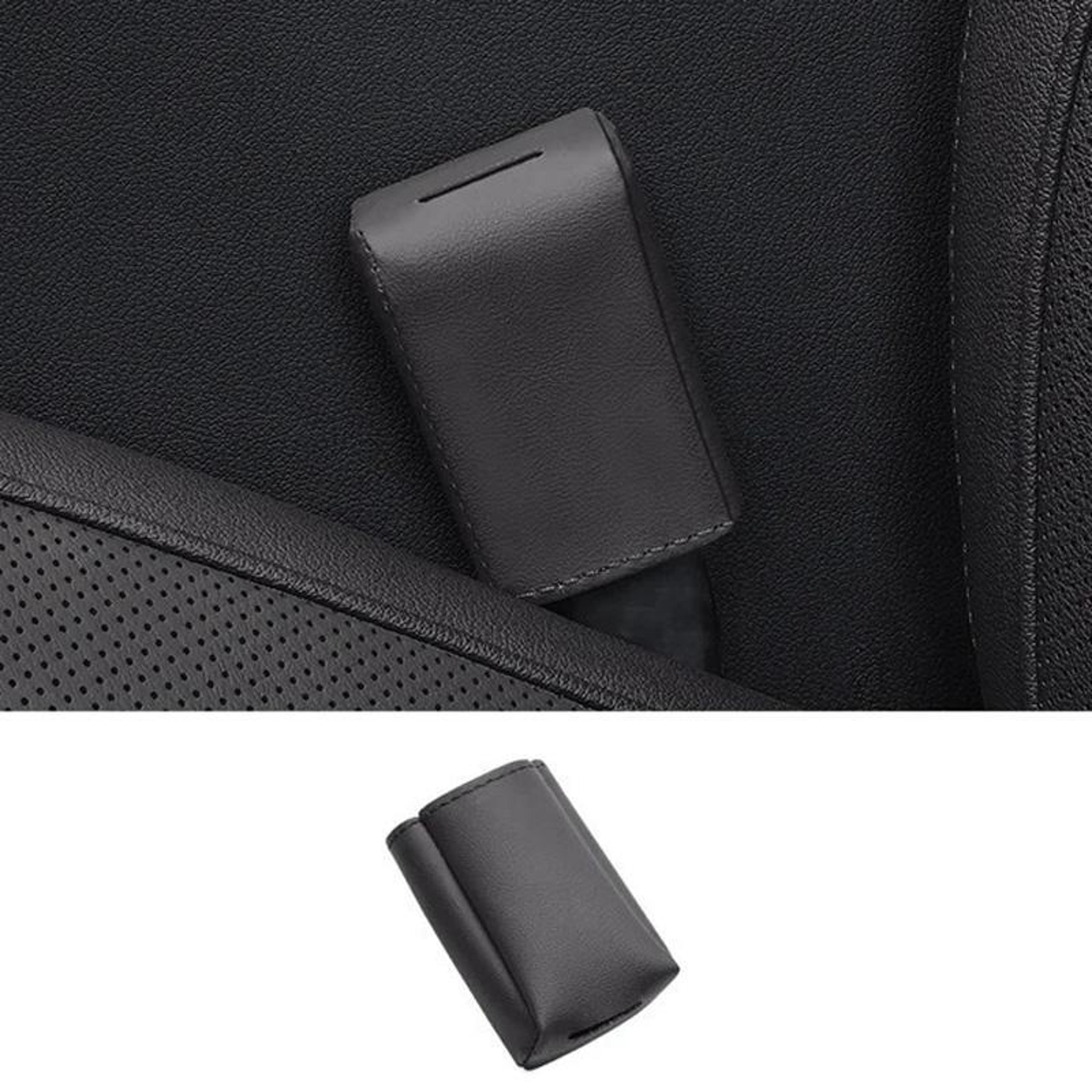 premium leather car seat belt buckle cover & protector for universal vehicle interiors