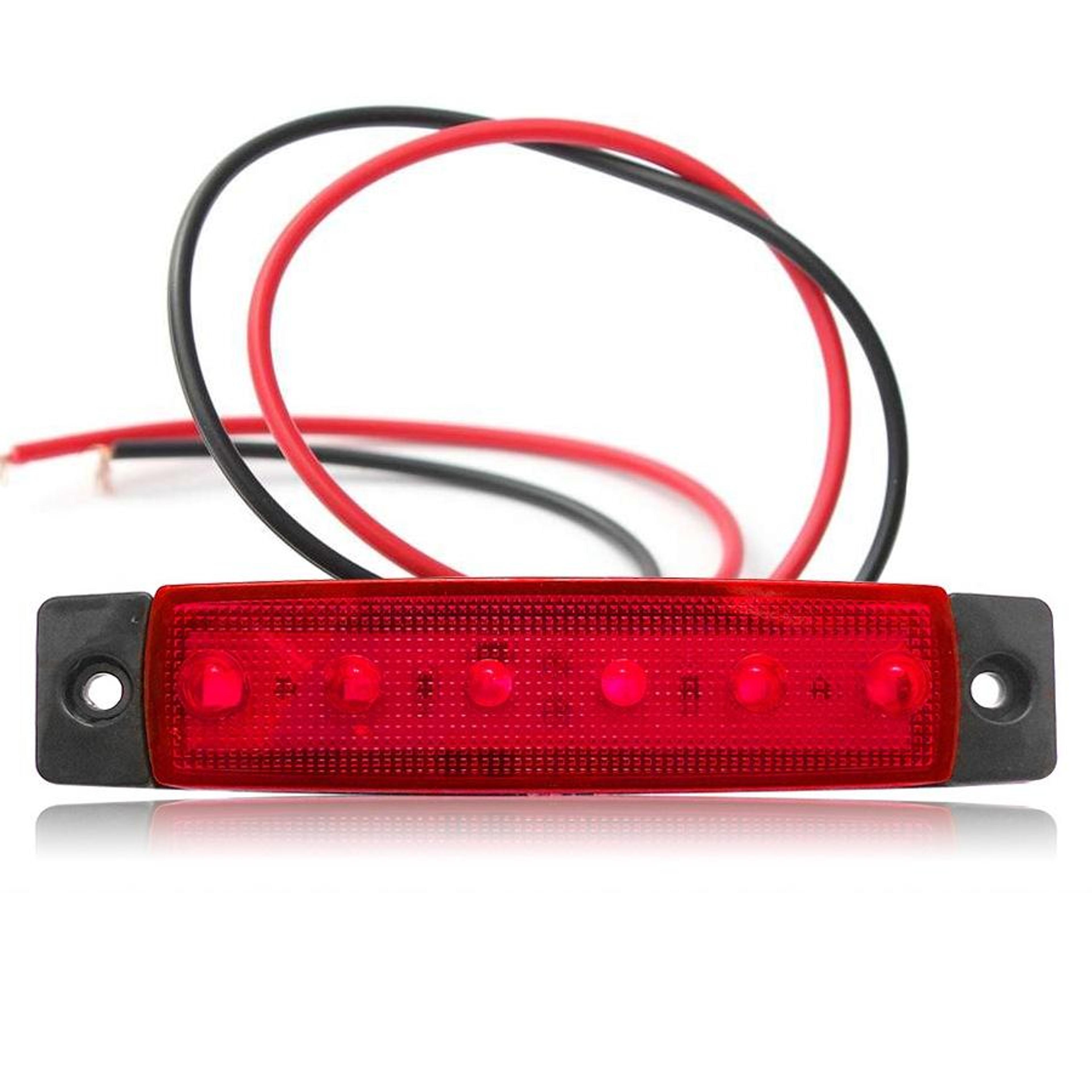 led side marker trailer lights 4-pack 6-smd waterproof clearance lamps for trucks & trailers